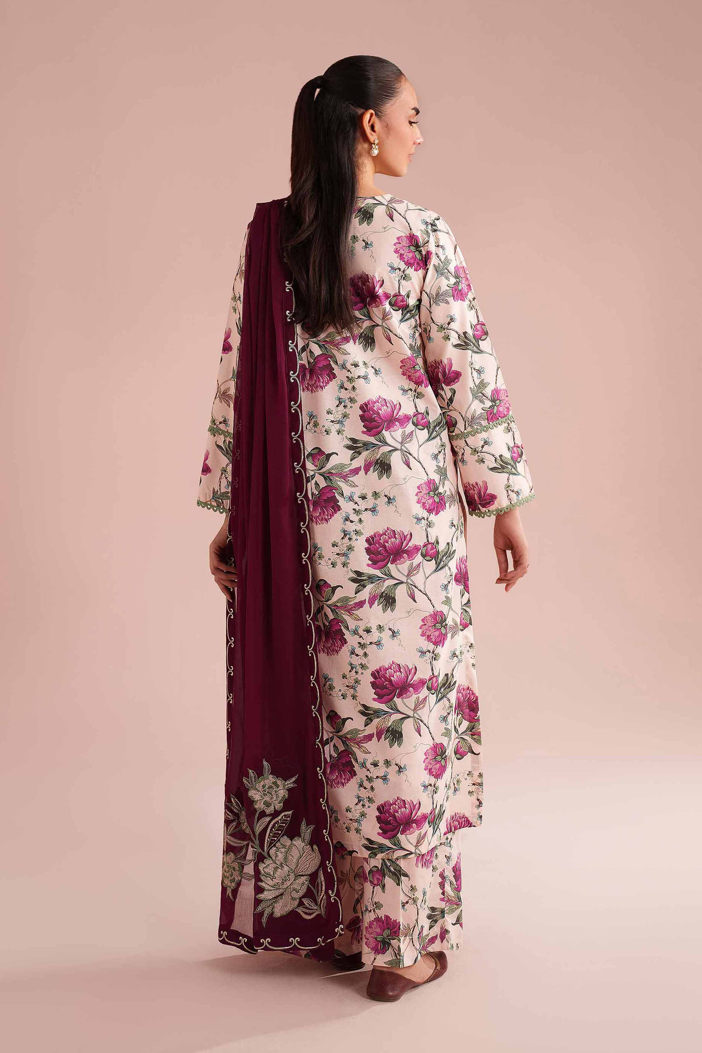 3 Piece - Printed Embroidered Suit - PE26-70 for Women - Pret Collection | Nishat | Shop Online