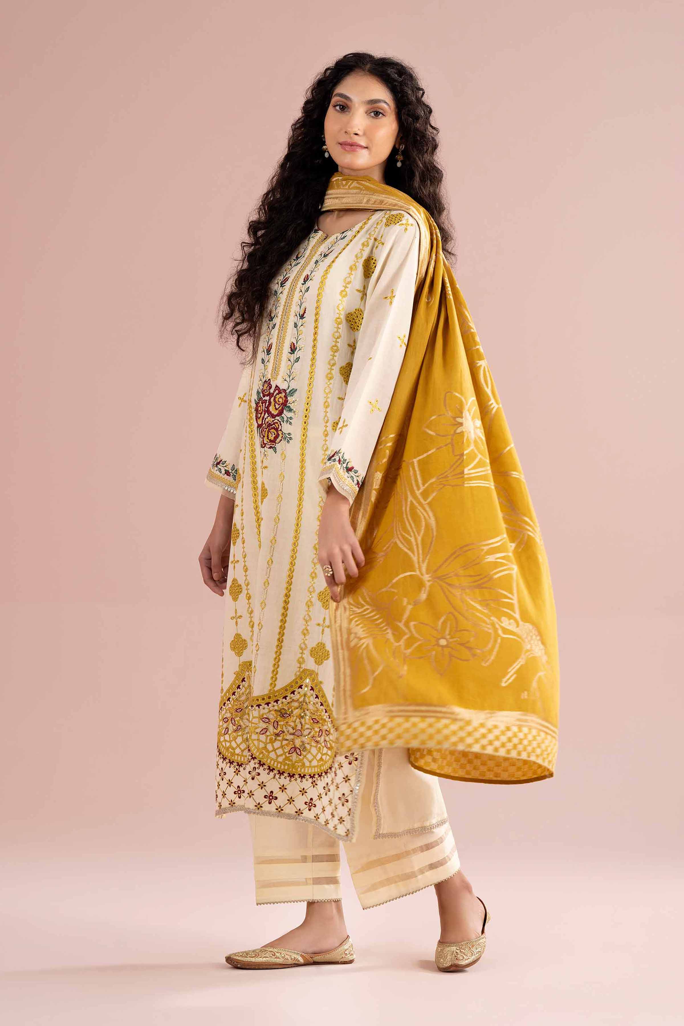 3 Piece - Embroidered Suit - PE26-75 for Women - Pret Collection | Nishat | Shop Online