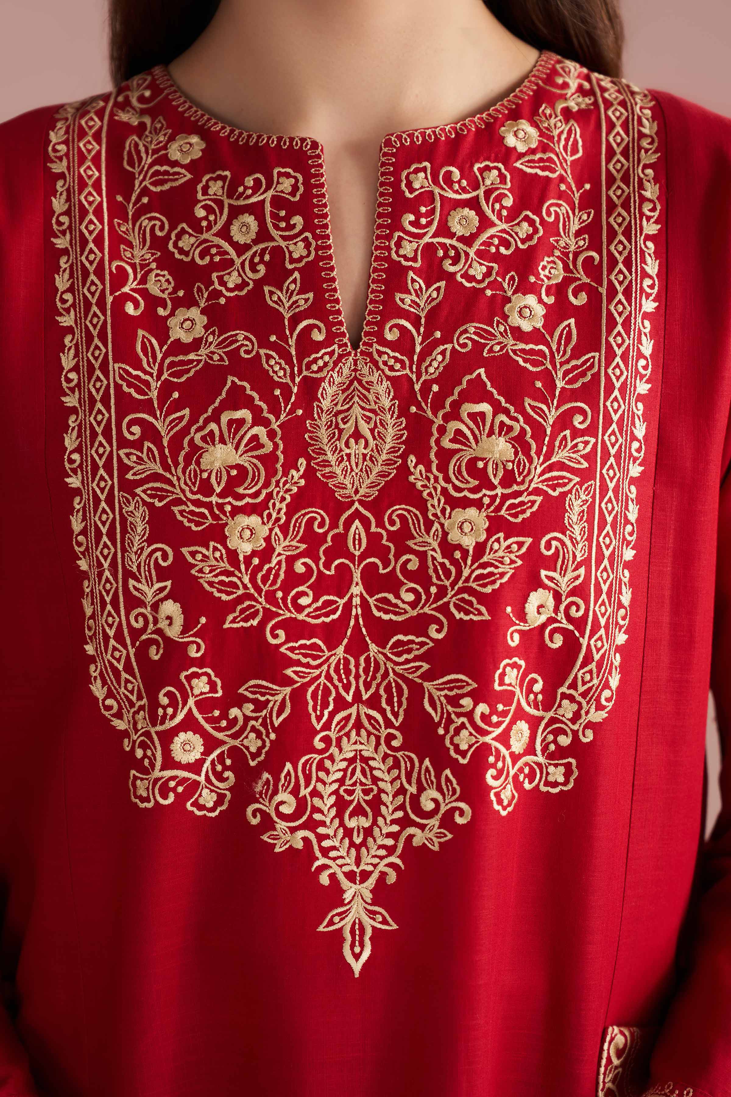 3 Piece - Embroidered Suit - PE26-80 for Women - Pret Collection | Nishat | Shop Online