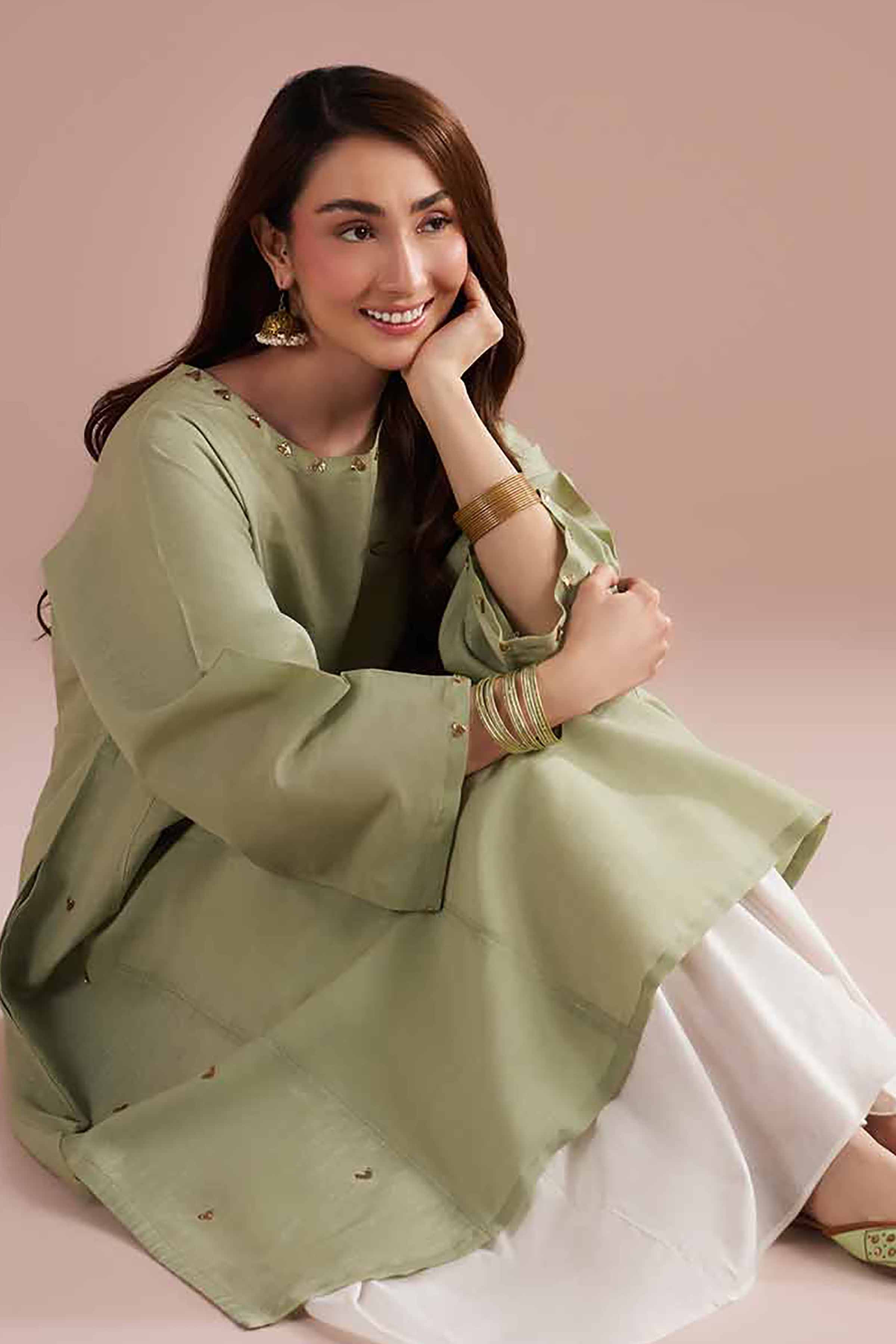 Basic Shirt - PE26-84 for Women - Pret Collection | Nishat | Shop Online