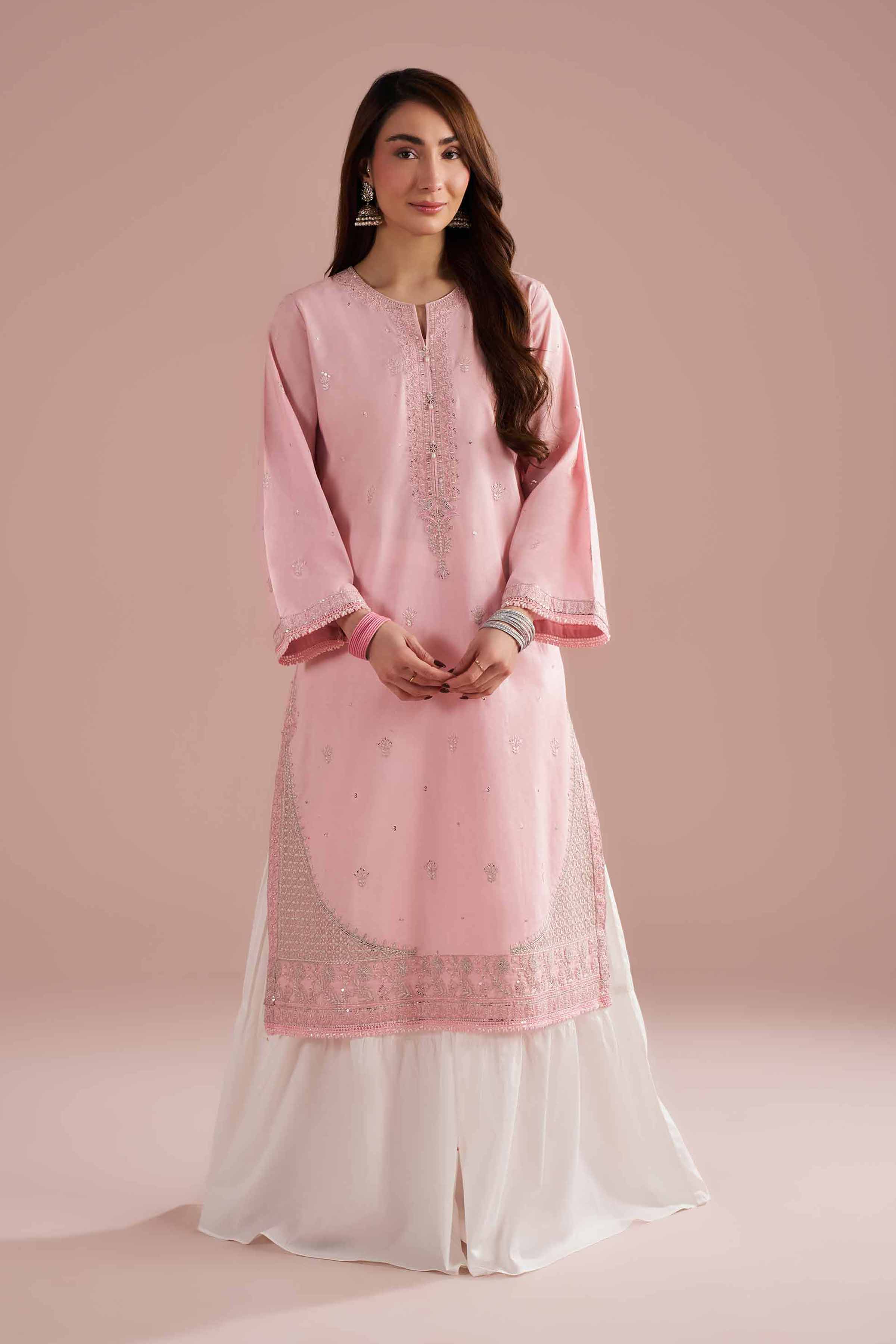 Embroidered Shirt - PE26-92 for Women - Pret Collection | Nishat | Shop Online