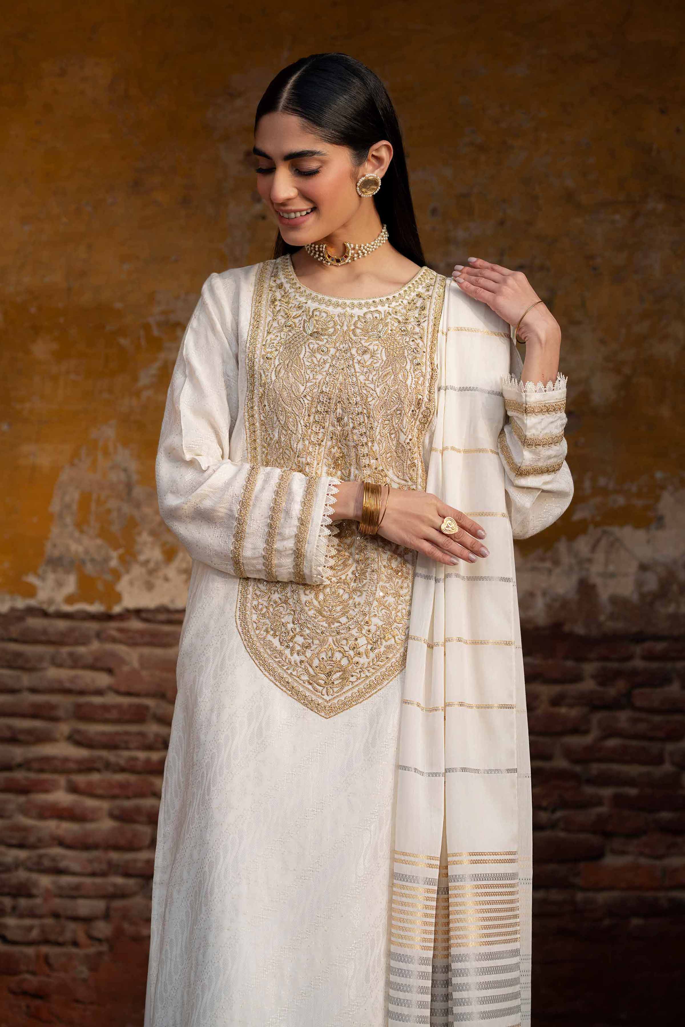 3 Piece - Embroidered Suit - PFE25-12