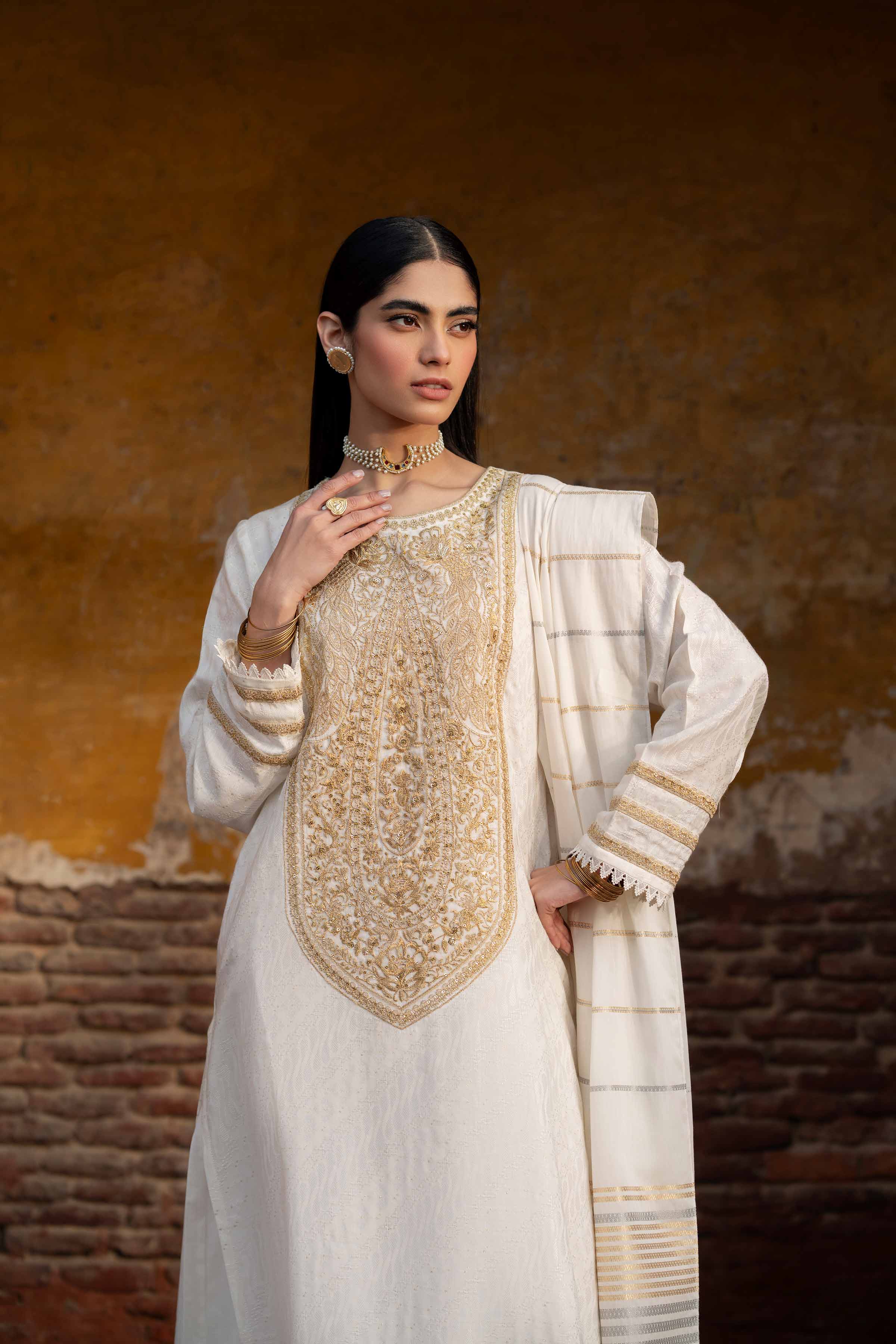 3 Piece - Embroidered Suit - PFE25-12