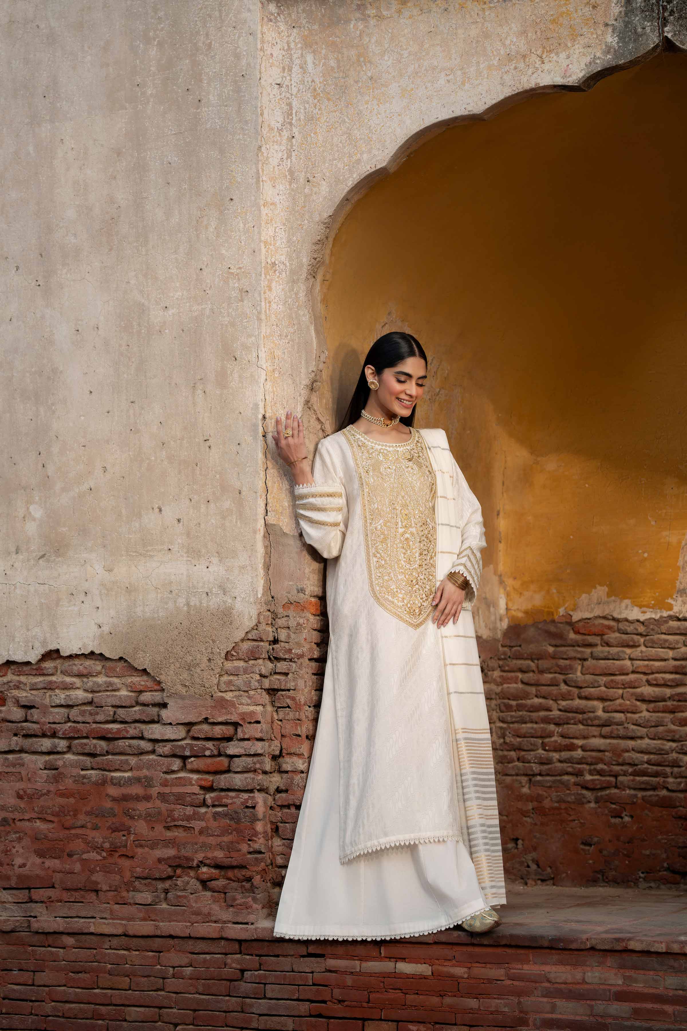 3 Piece - Embroidered Suit - PFE25-12