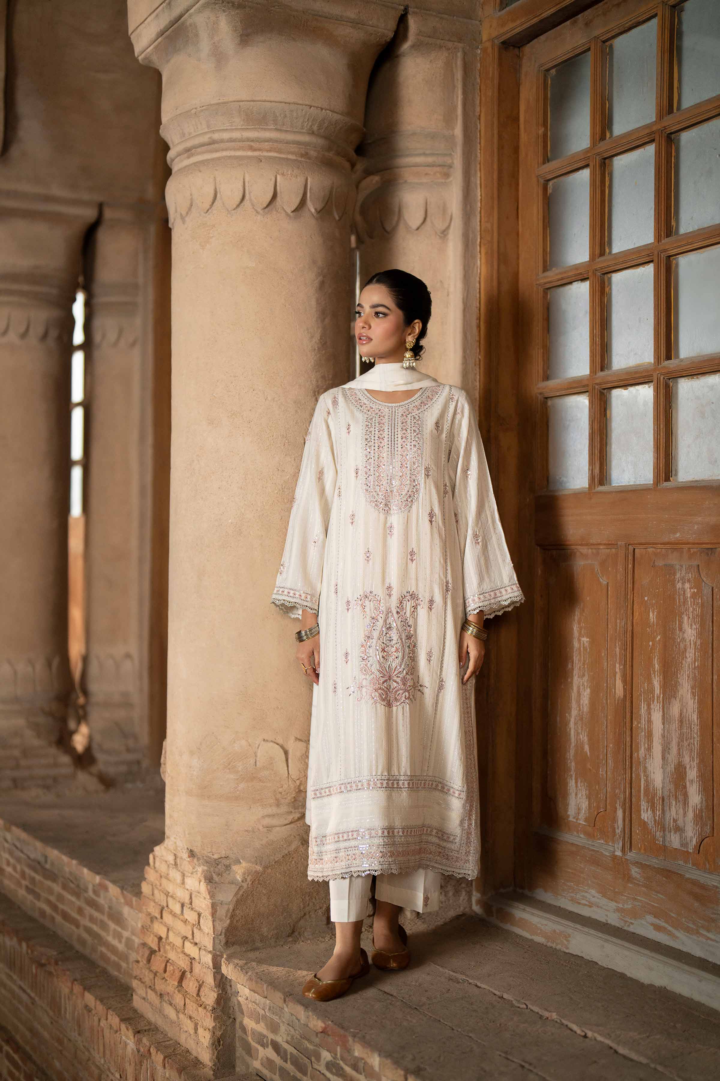 3 Piece - Embroidered Suit - PFE25-16