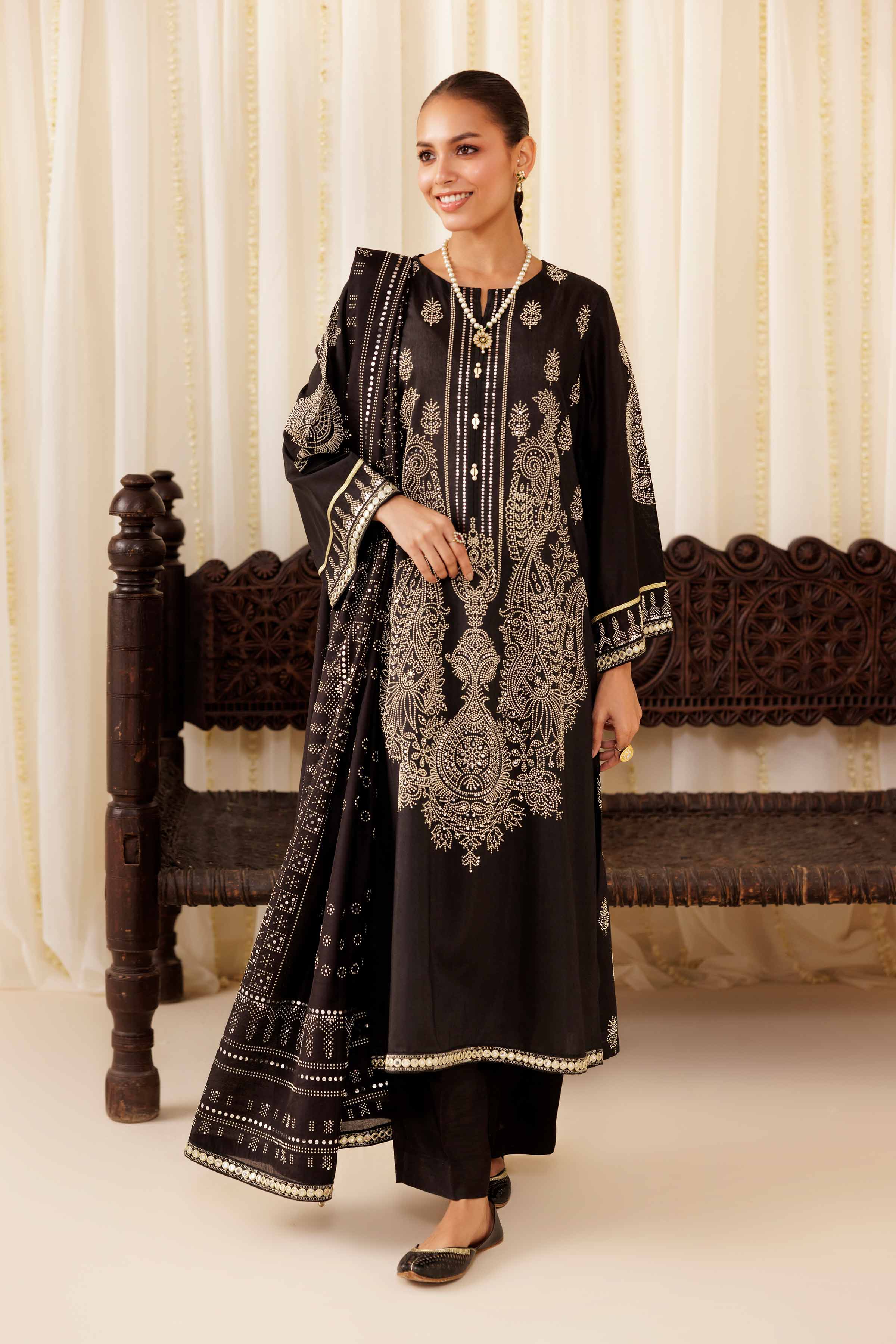 3 Piece - Basic Suit - PFE25-52 - for Women - Pret Collection | Nishat | Shop Online