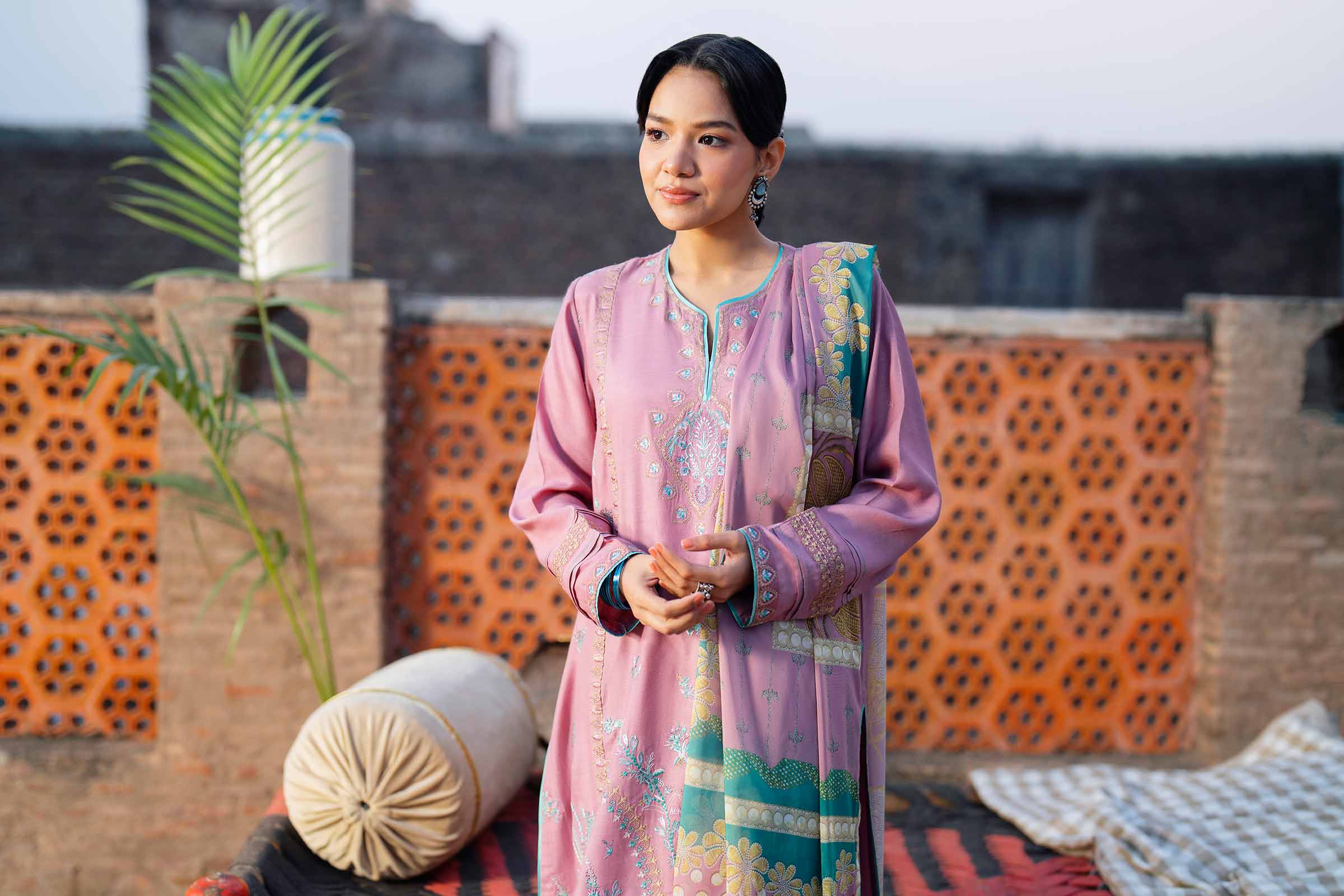 3 Piece - Embroidered Suit - PFE26-01