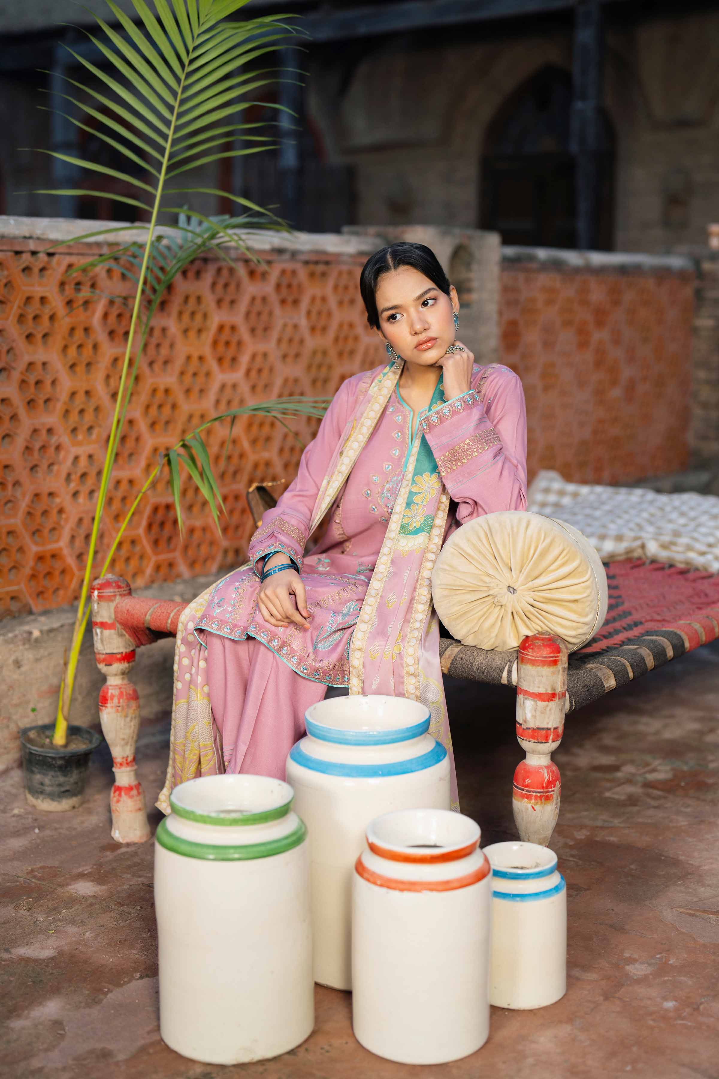 3 Piece - Embroidered Suit - PFE26-01