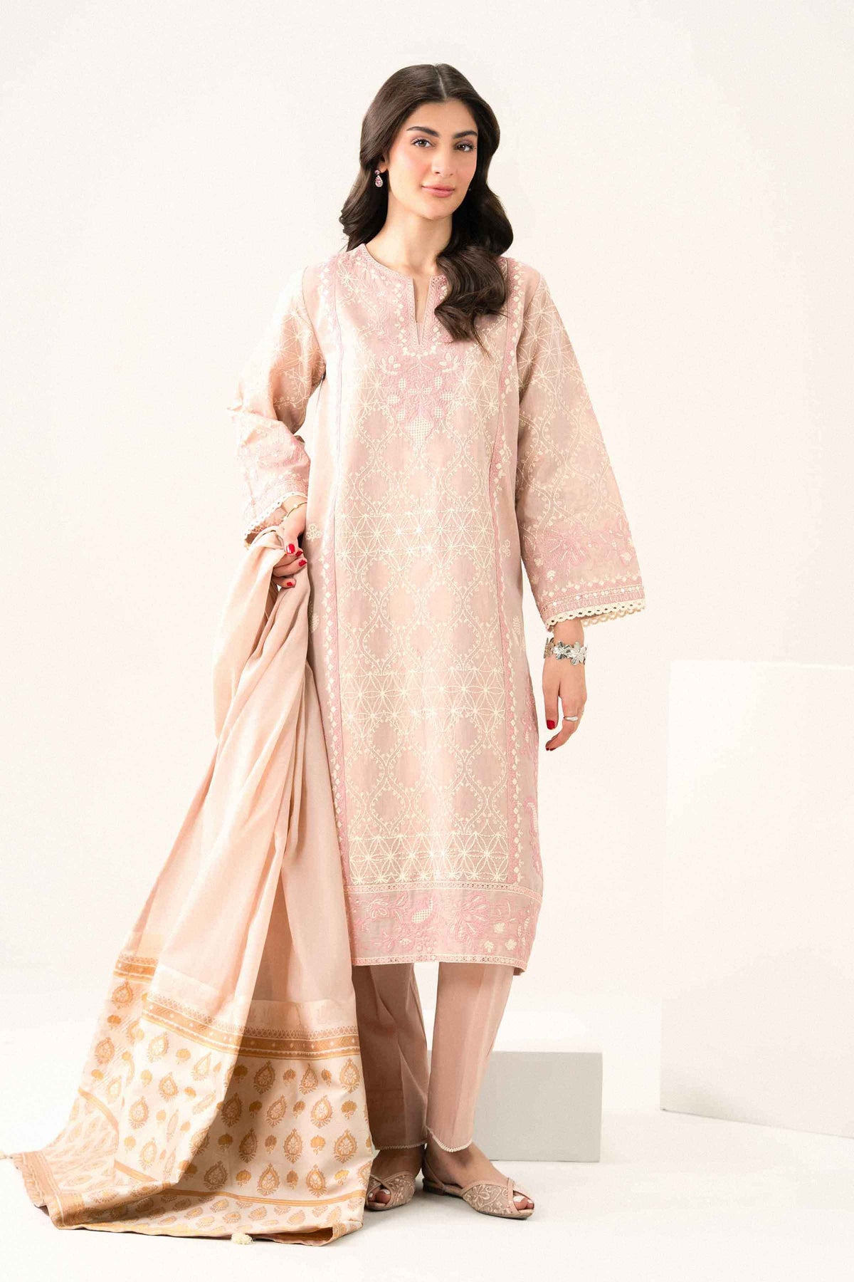 3 Piece - Embroidered Suit - PFE26-41 for Women - Pret Collection | Nishat | Shop Online