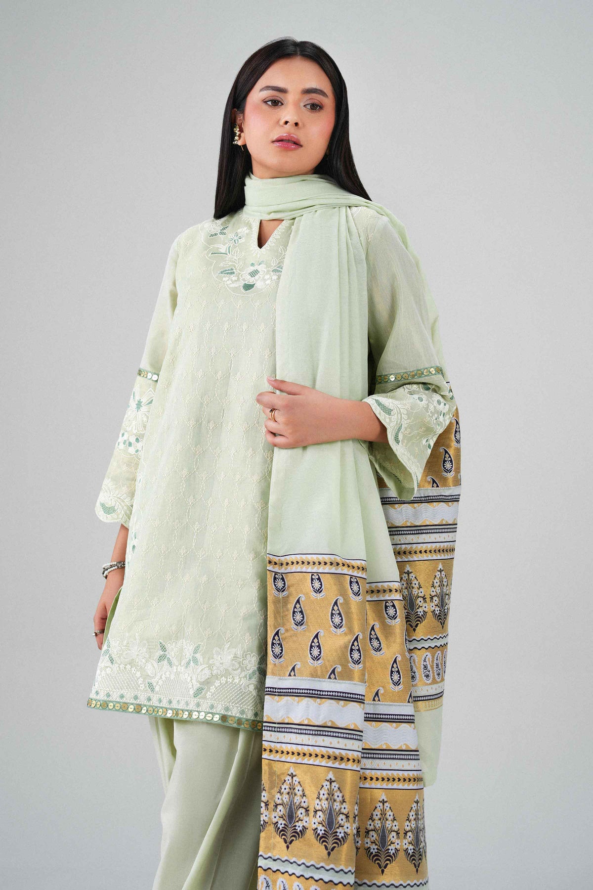 3 Piece - Embroidered Suit - PFE26-43 for Women - Pret Collection | Nishat | Shop Online