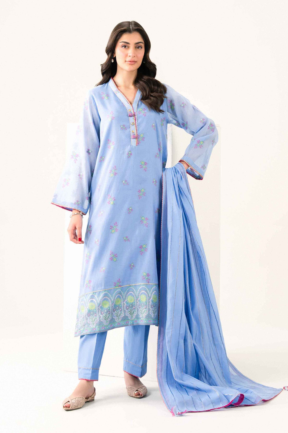 3 Piece - Printed Suit - PFE26-55 for Women - Pret Collection | Nishat | Shop Online