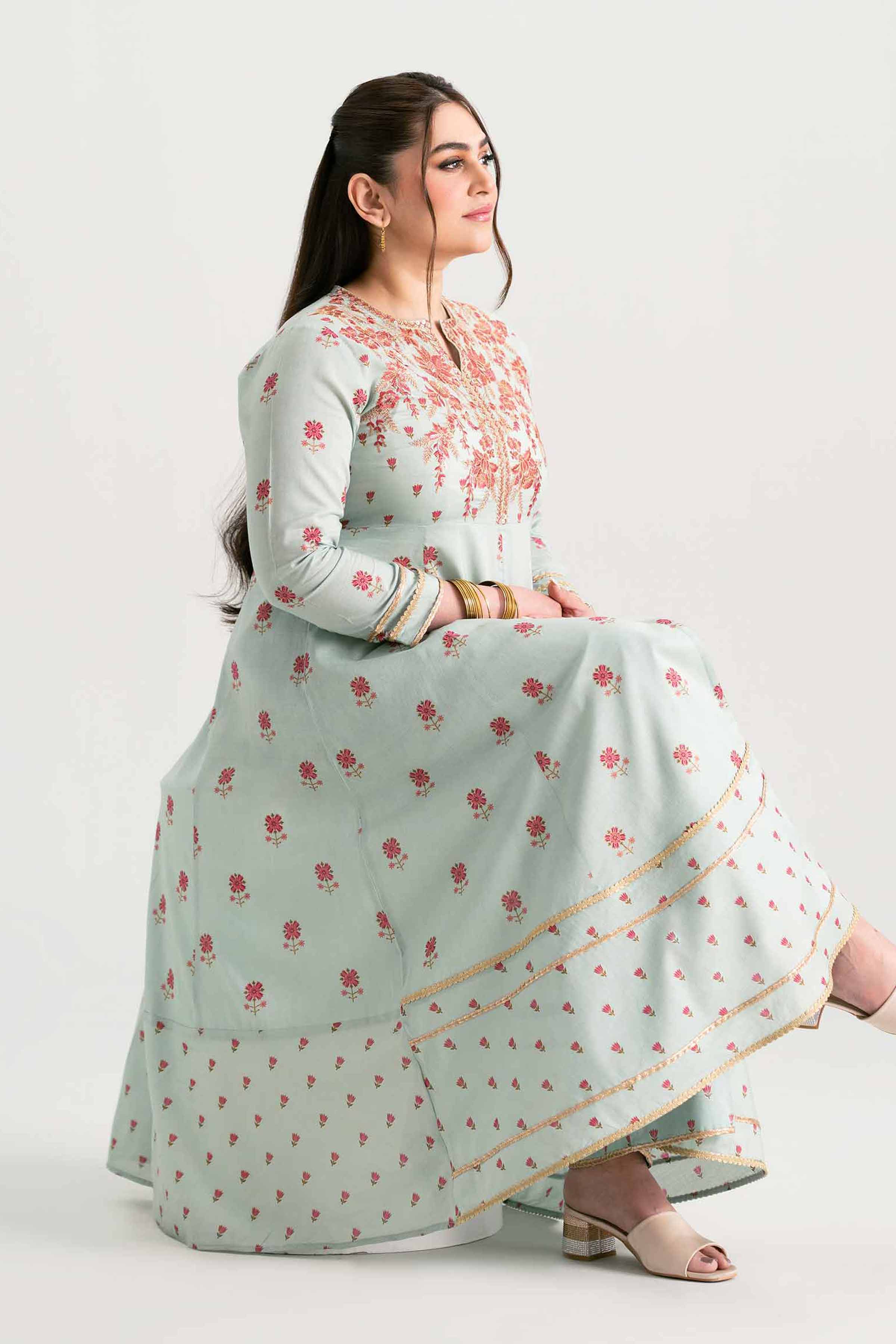 2 Piece - Embroidered Suit - PMD25-08 M