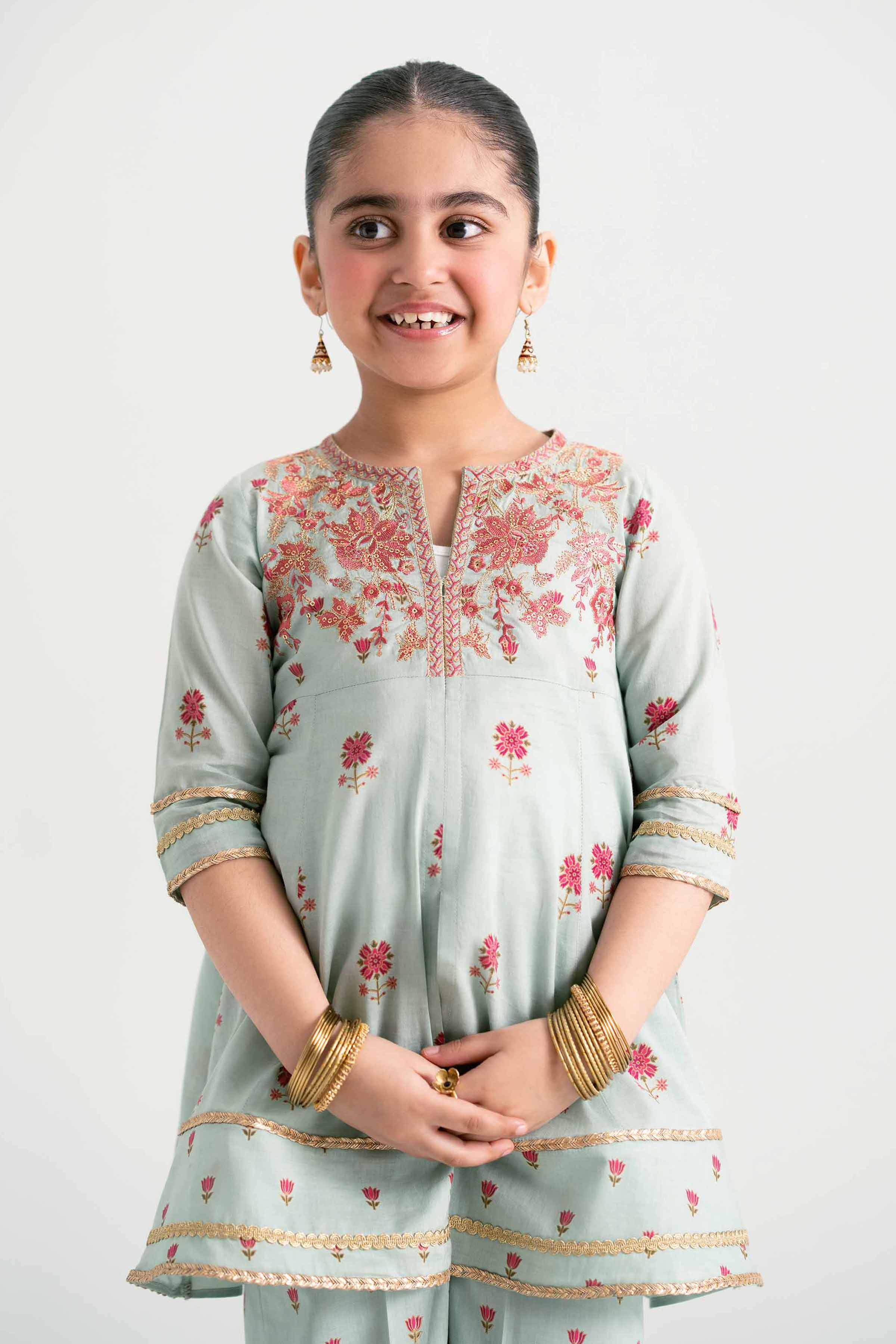 2 Piece - Embroidered Suit - PMD25-08 D
