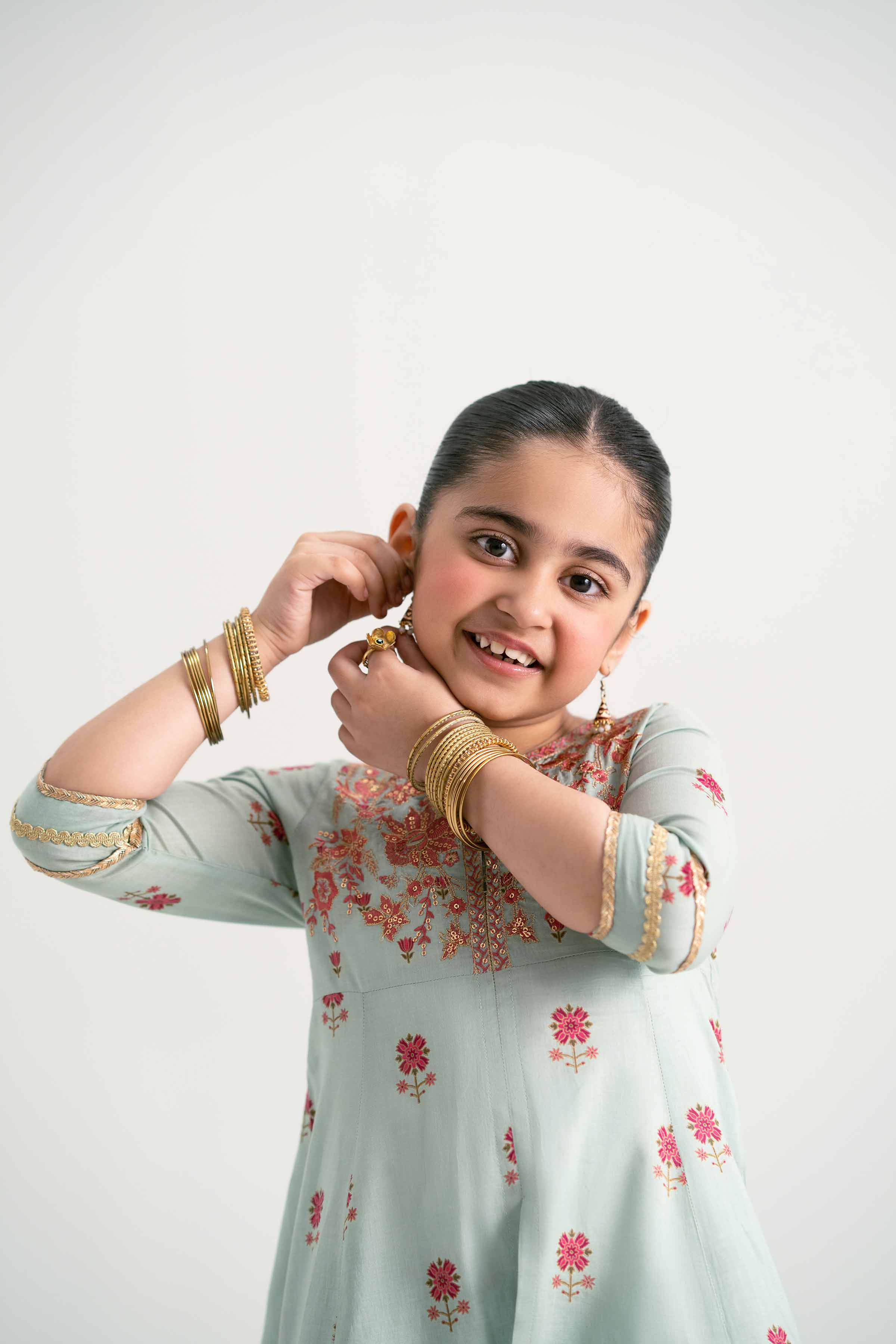 2 Piece - Embroidered Suit - PMD25-08 D