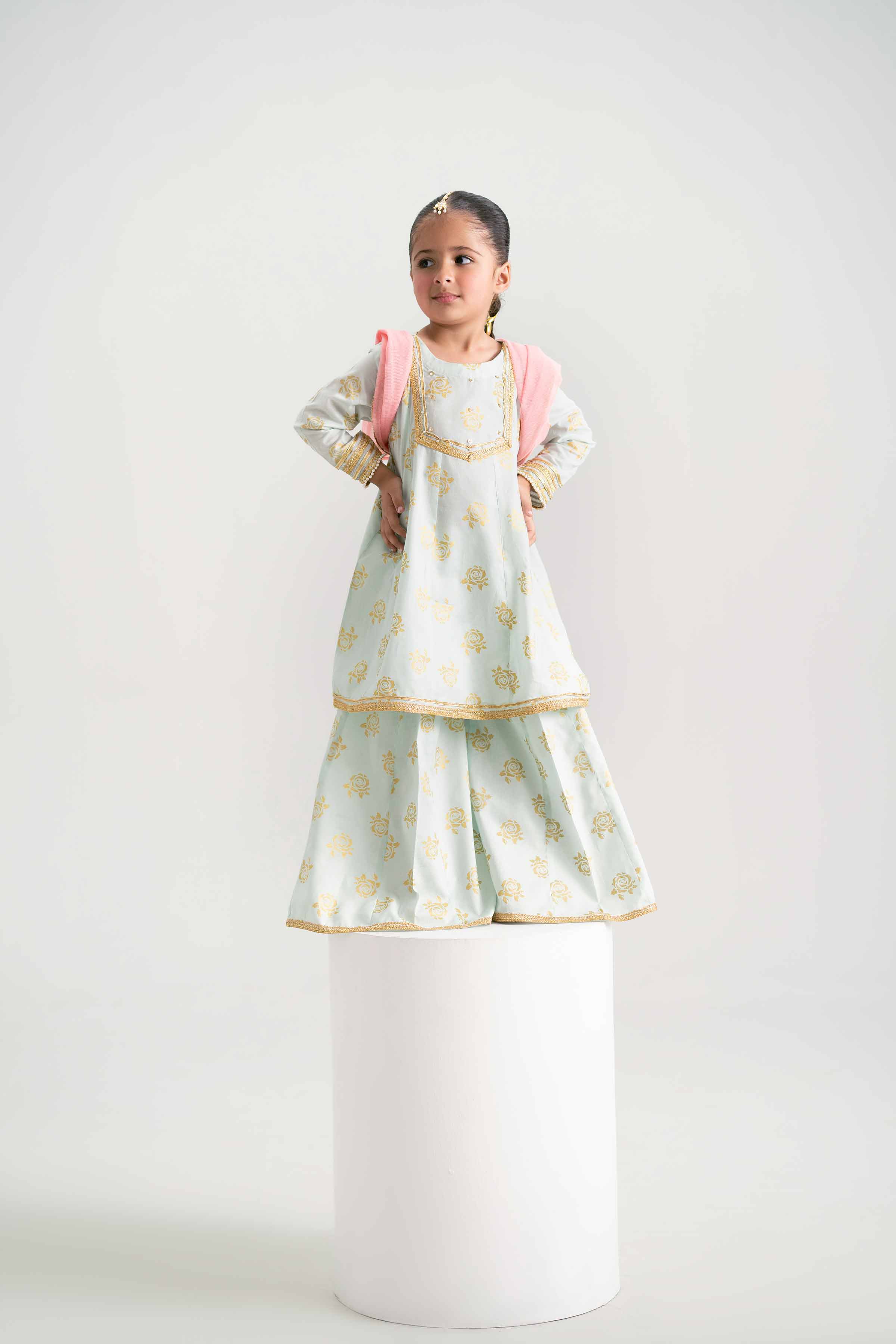 3 Piece - Printed Suit - PMD25-10 D