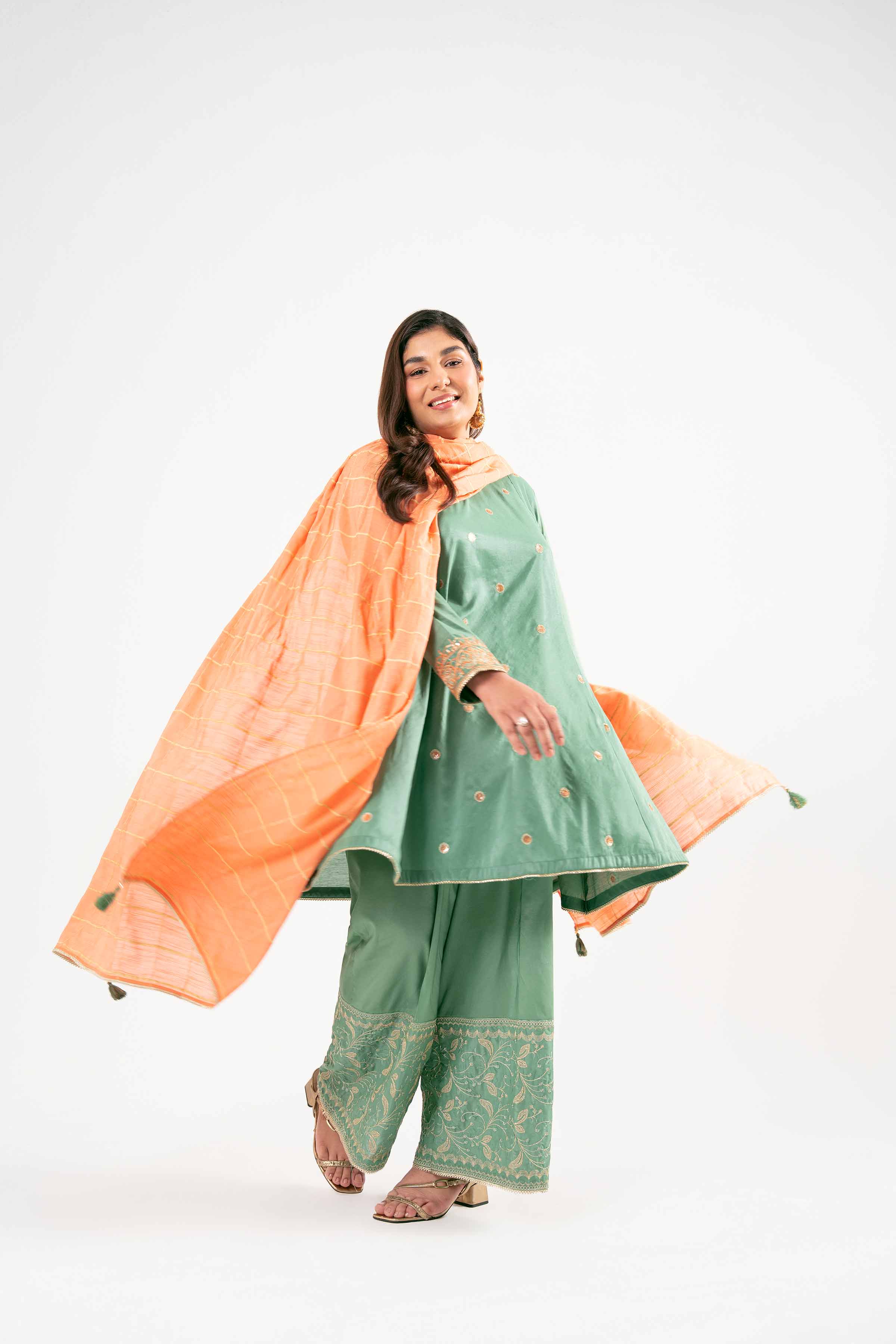 3 Piece - Embroidered Suit - PMD25-19 M for Women - Pret Collection | Nishat | Shop Online