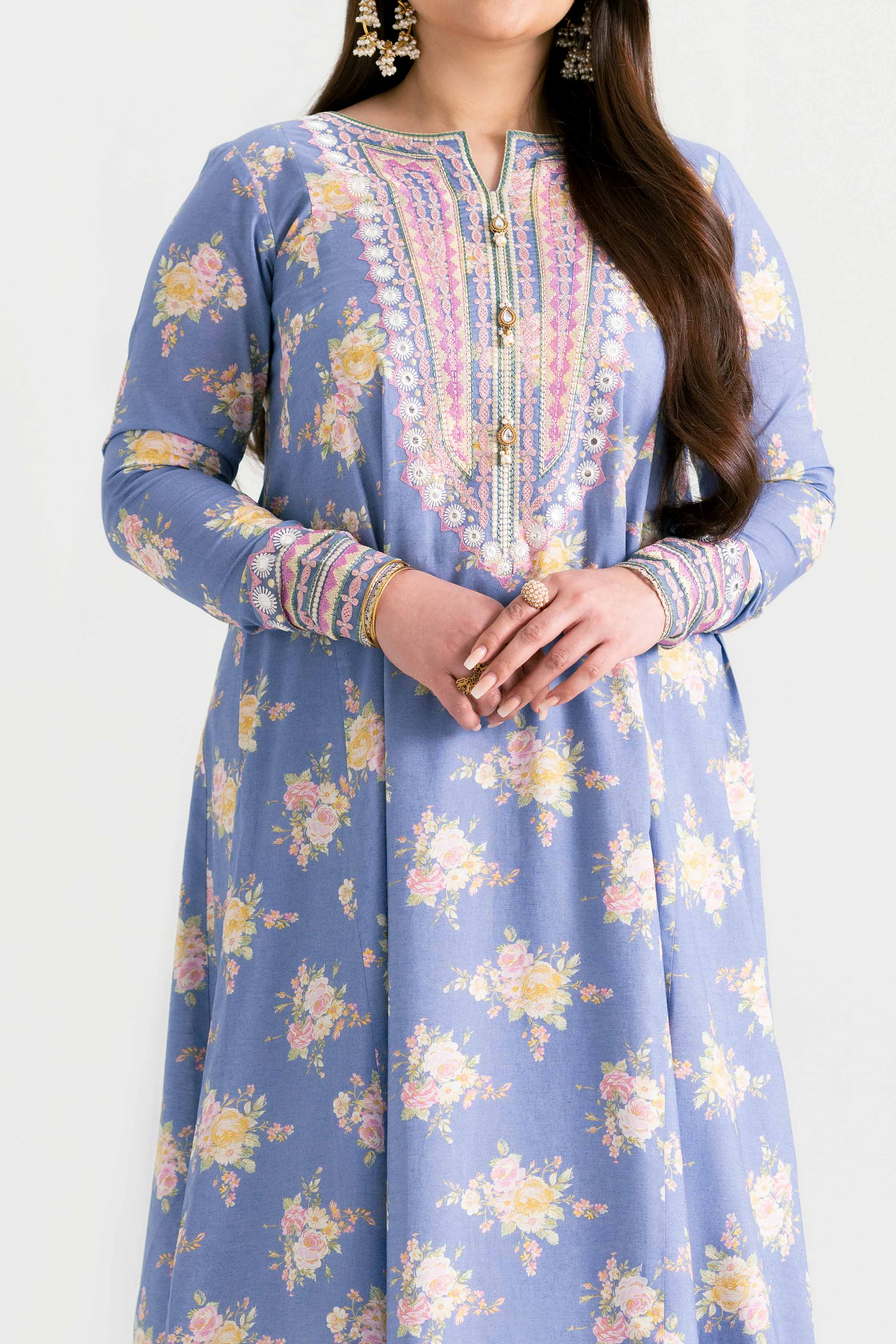 2 Piece - Printed Embroidered Suit - PMD25-20 M for Women - Pret Collection | Nishat | Shop Online