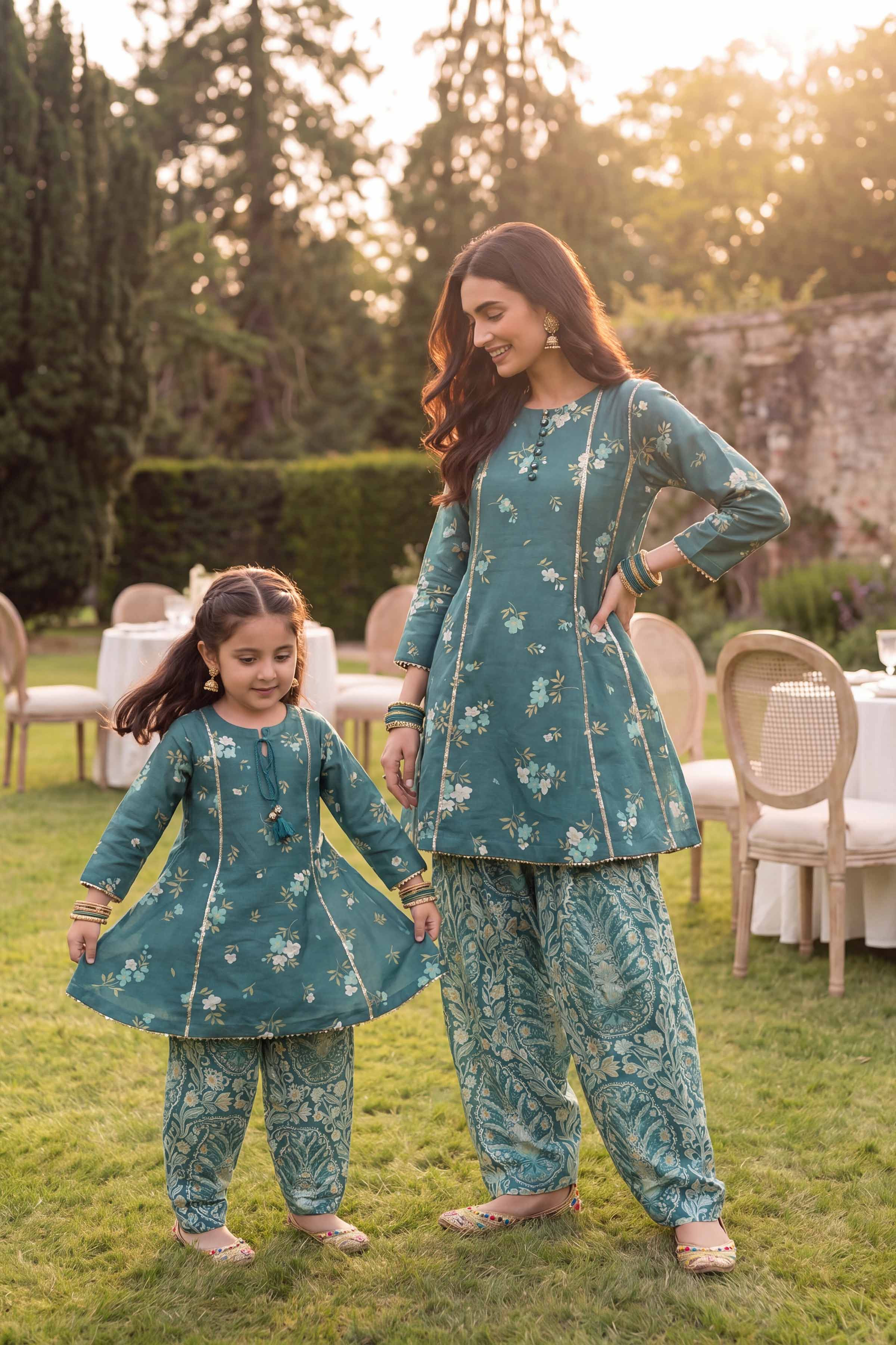 2 Piece - Printed Suit - PMD26-06 D