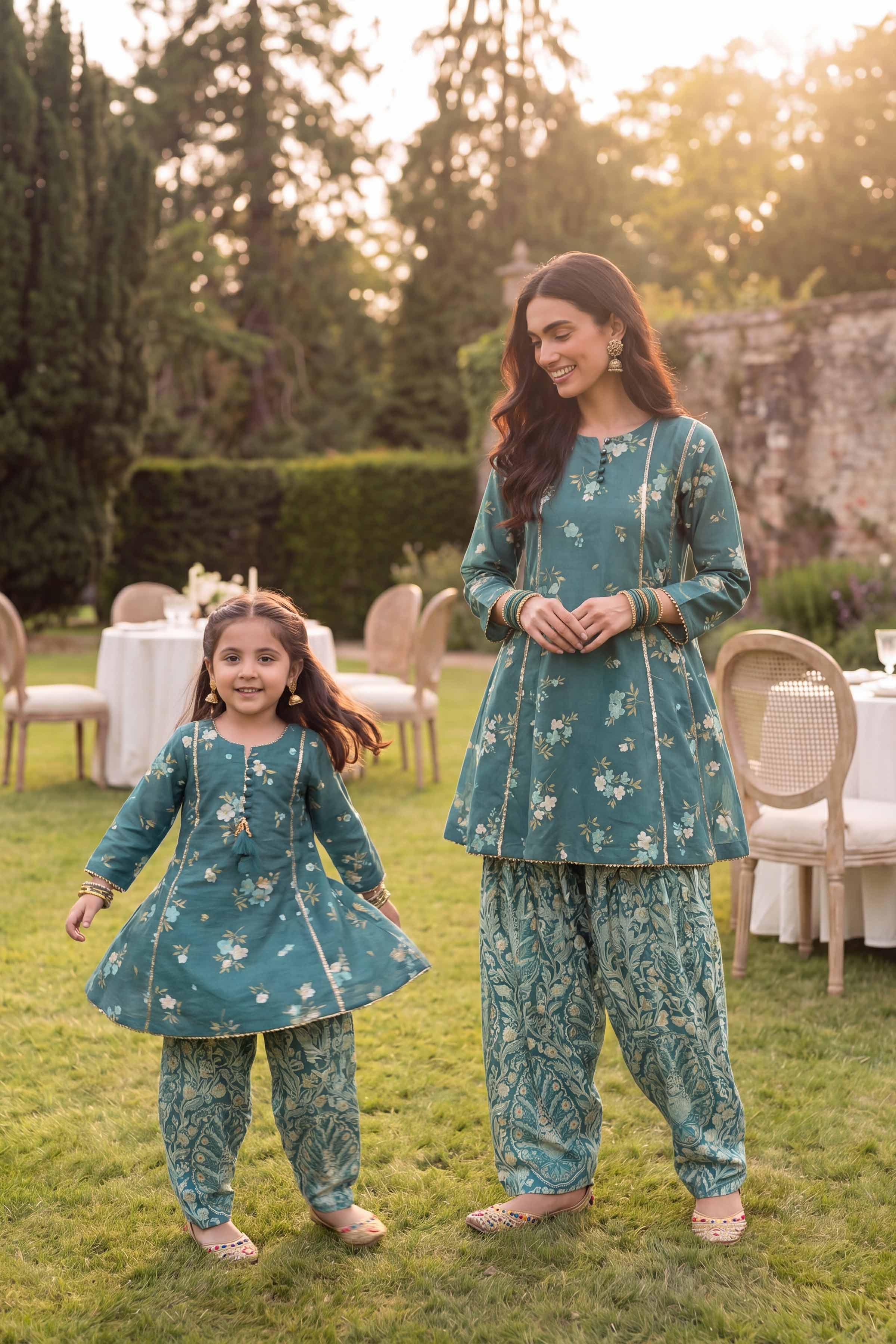 2 Piece - Printed Suit - PMD26-06 D