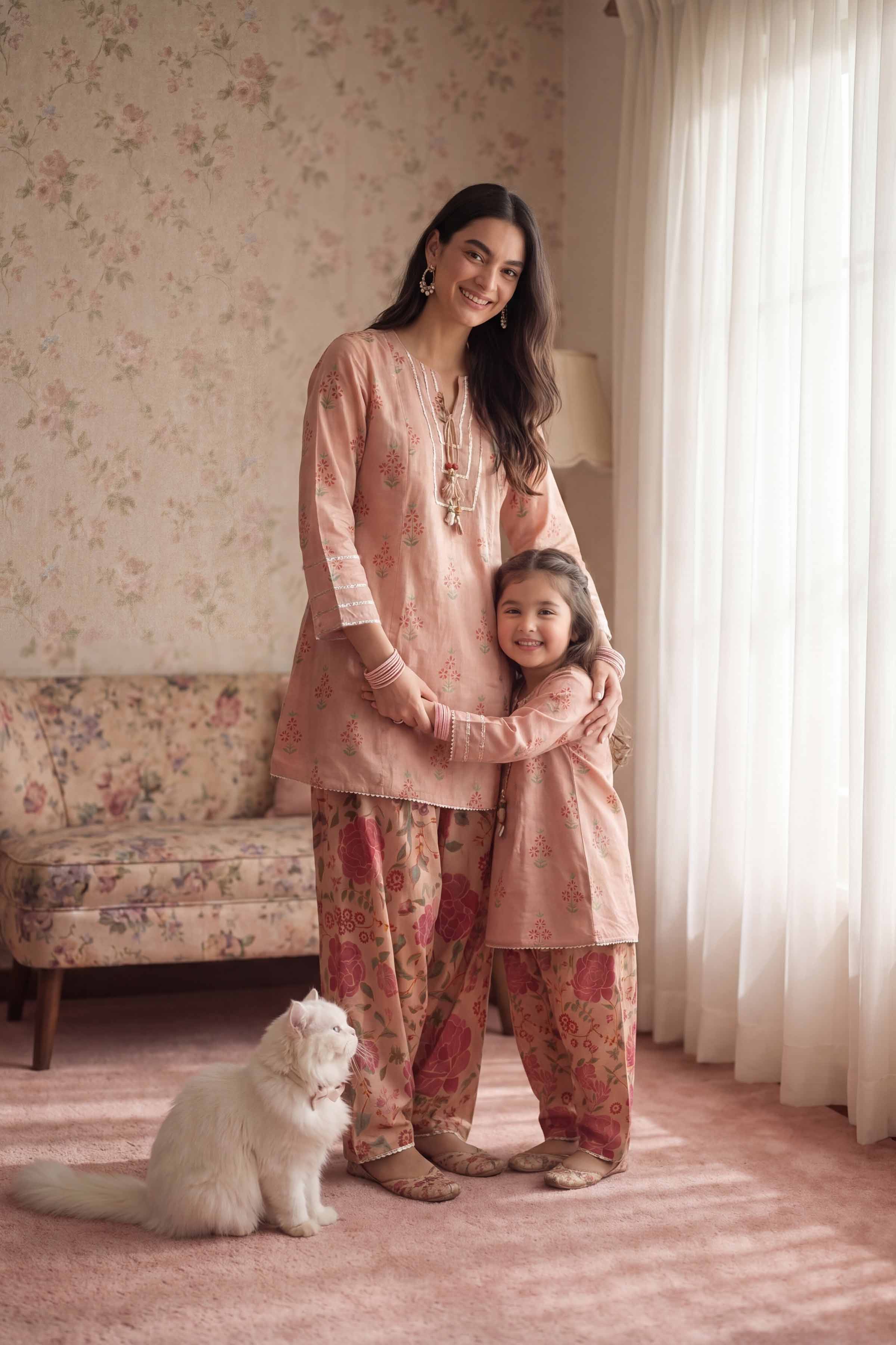 2 Piece - Printed Suit - PMD26-10 D