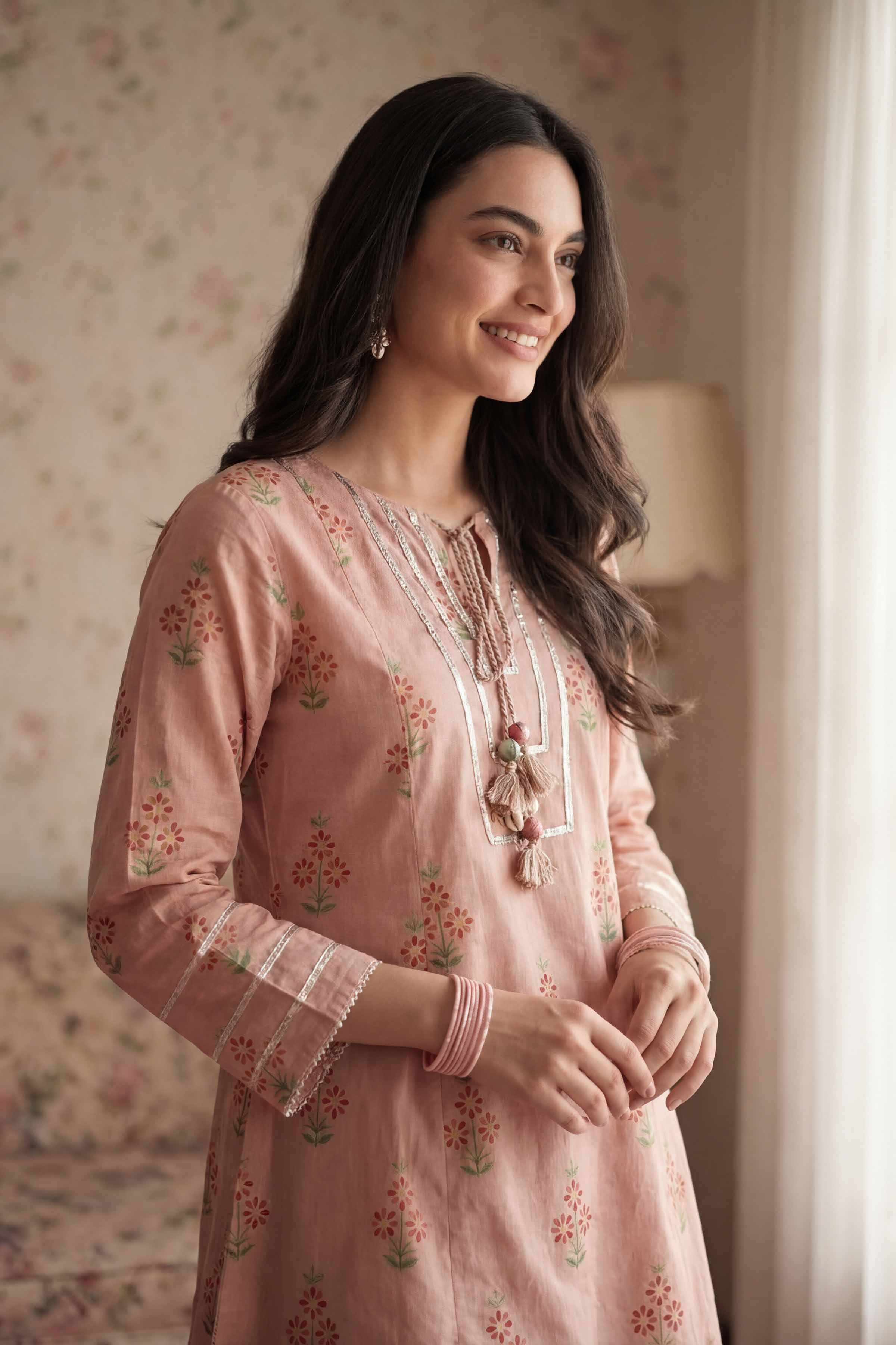2 Piece - Printed Suit - PMD26-10 D