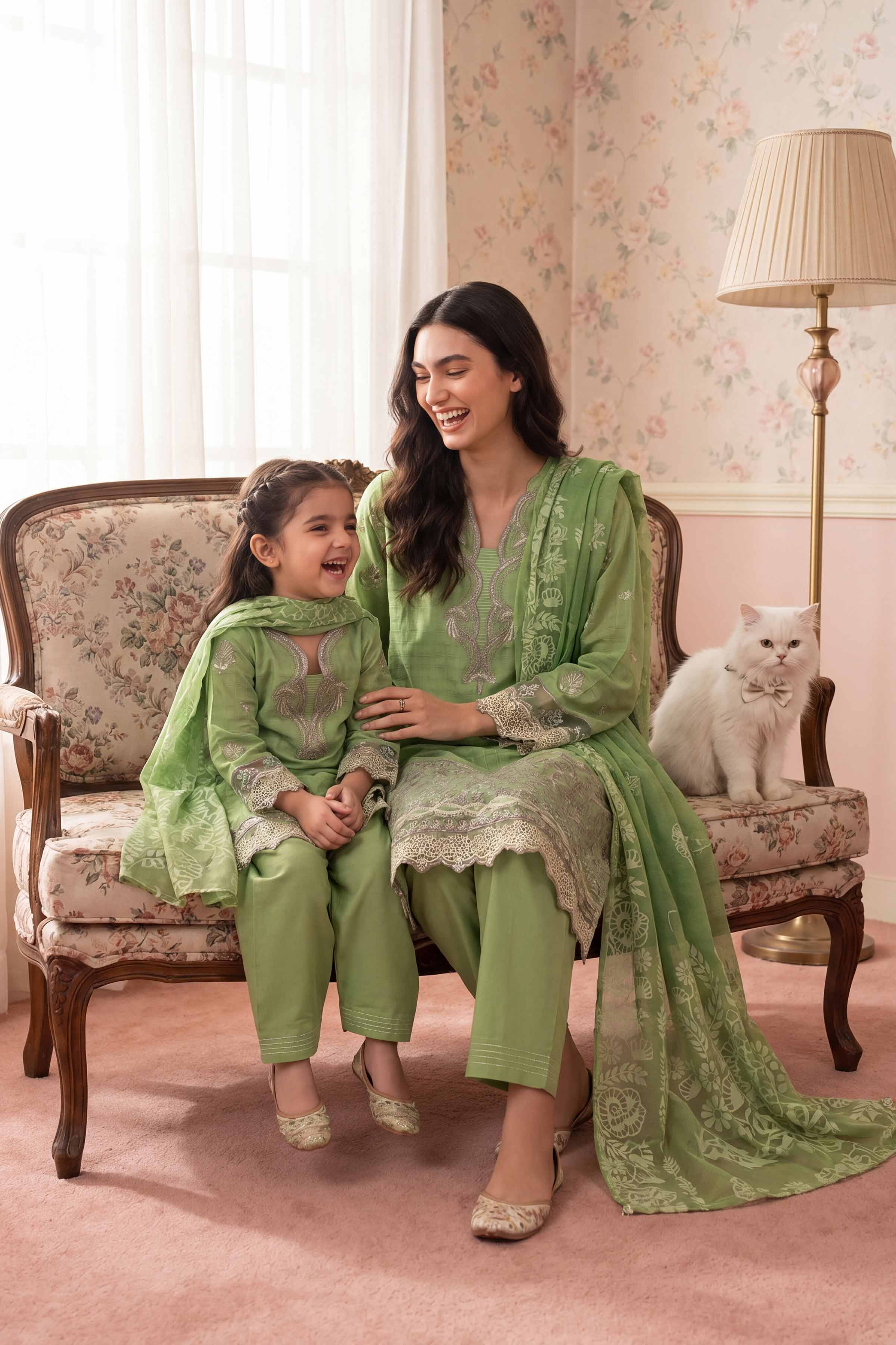 3 Piece - Embroidered Suit - PMD26-32 M