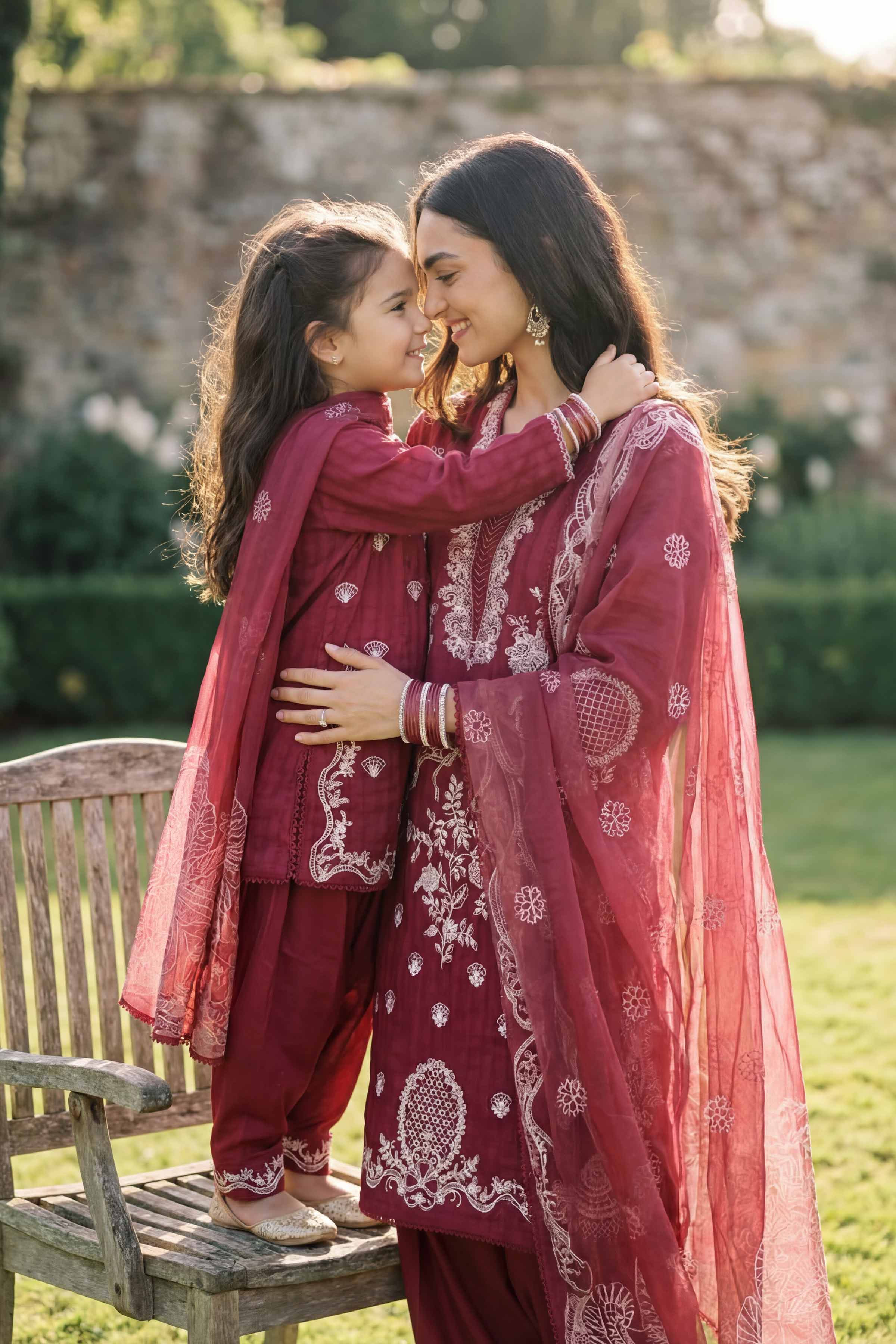 3 Piece - Embroidered Suit - PMD26-34 D