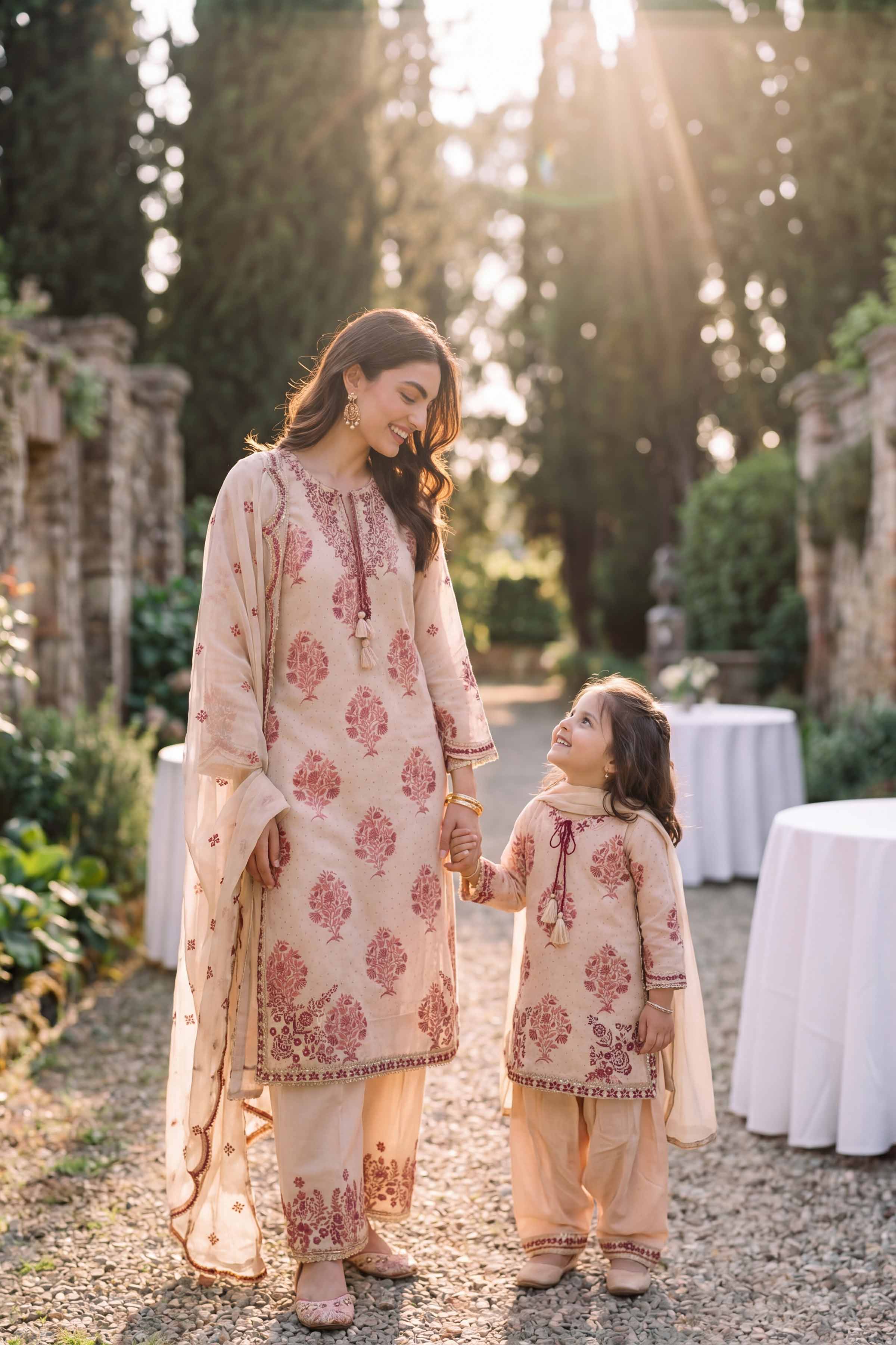 3 Piece - Embroidered Suit - PMD26-38 D