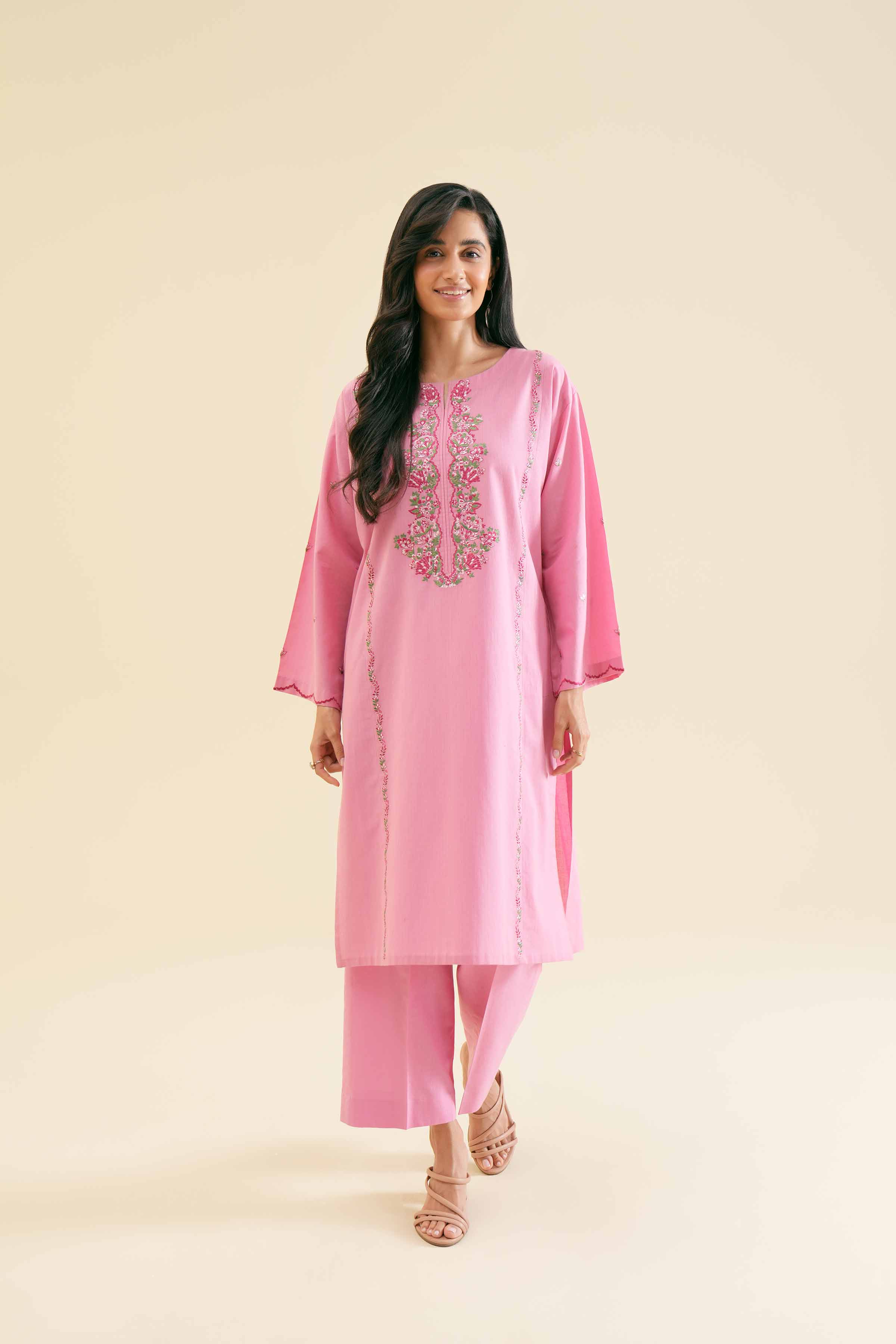 2 Piece - Embroidered Suit - PS24-107