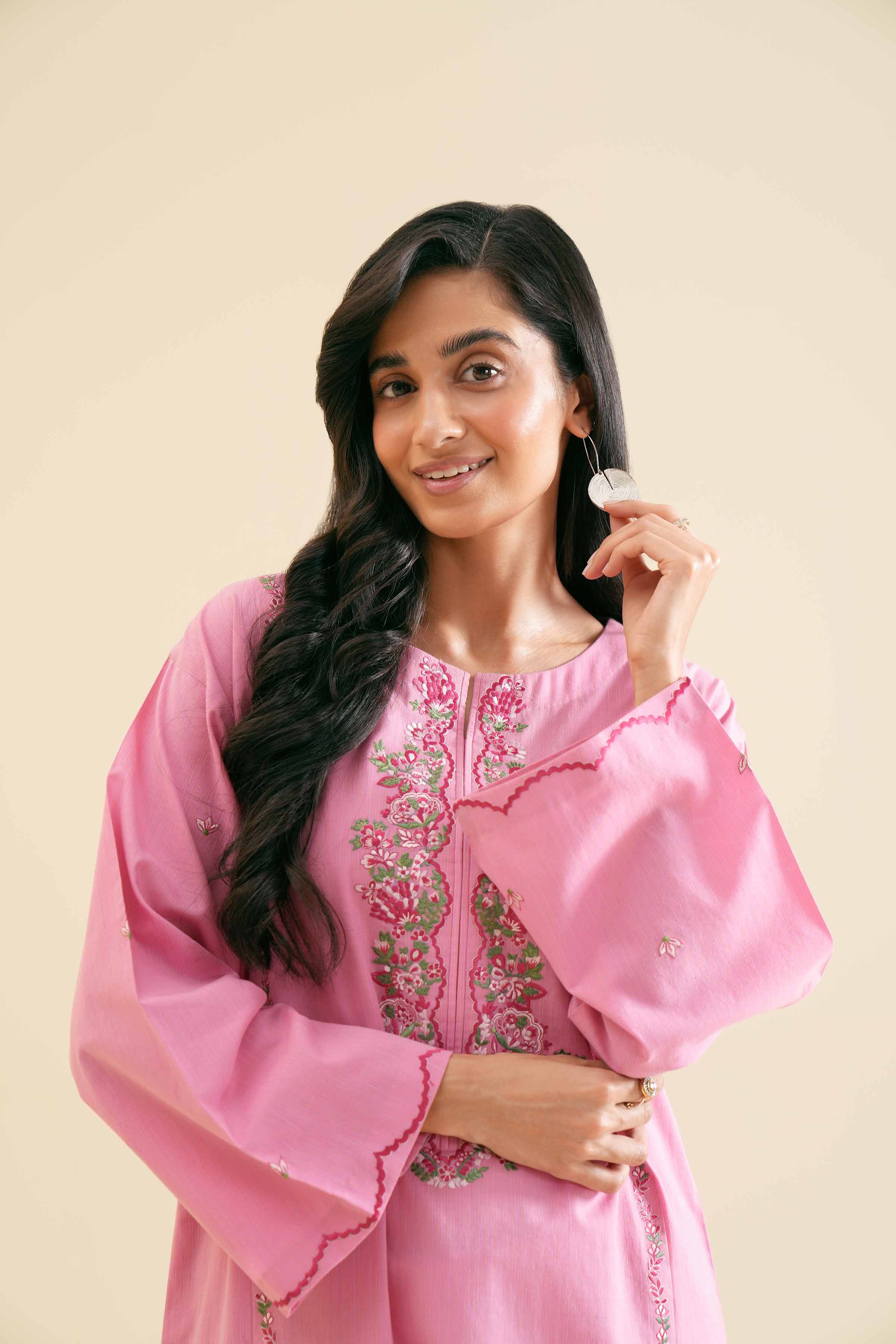 2 Piece - Embroidered Suit - PS24-107
