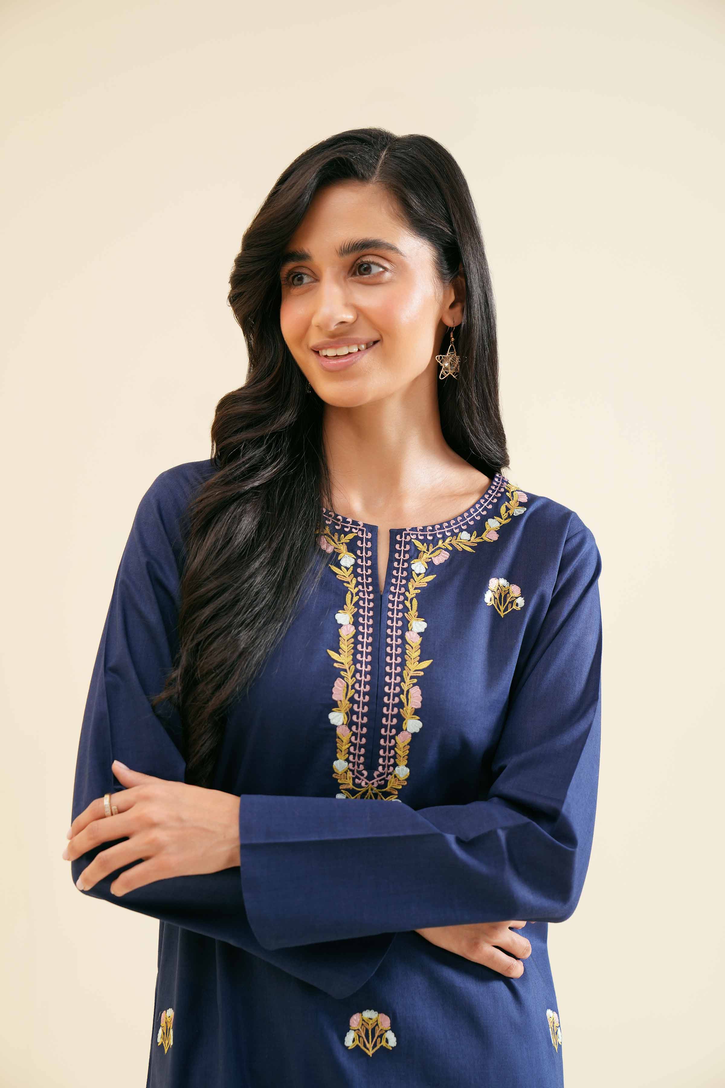 2 Piece - Embroidered Suit - PS24-110
