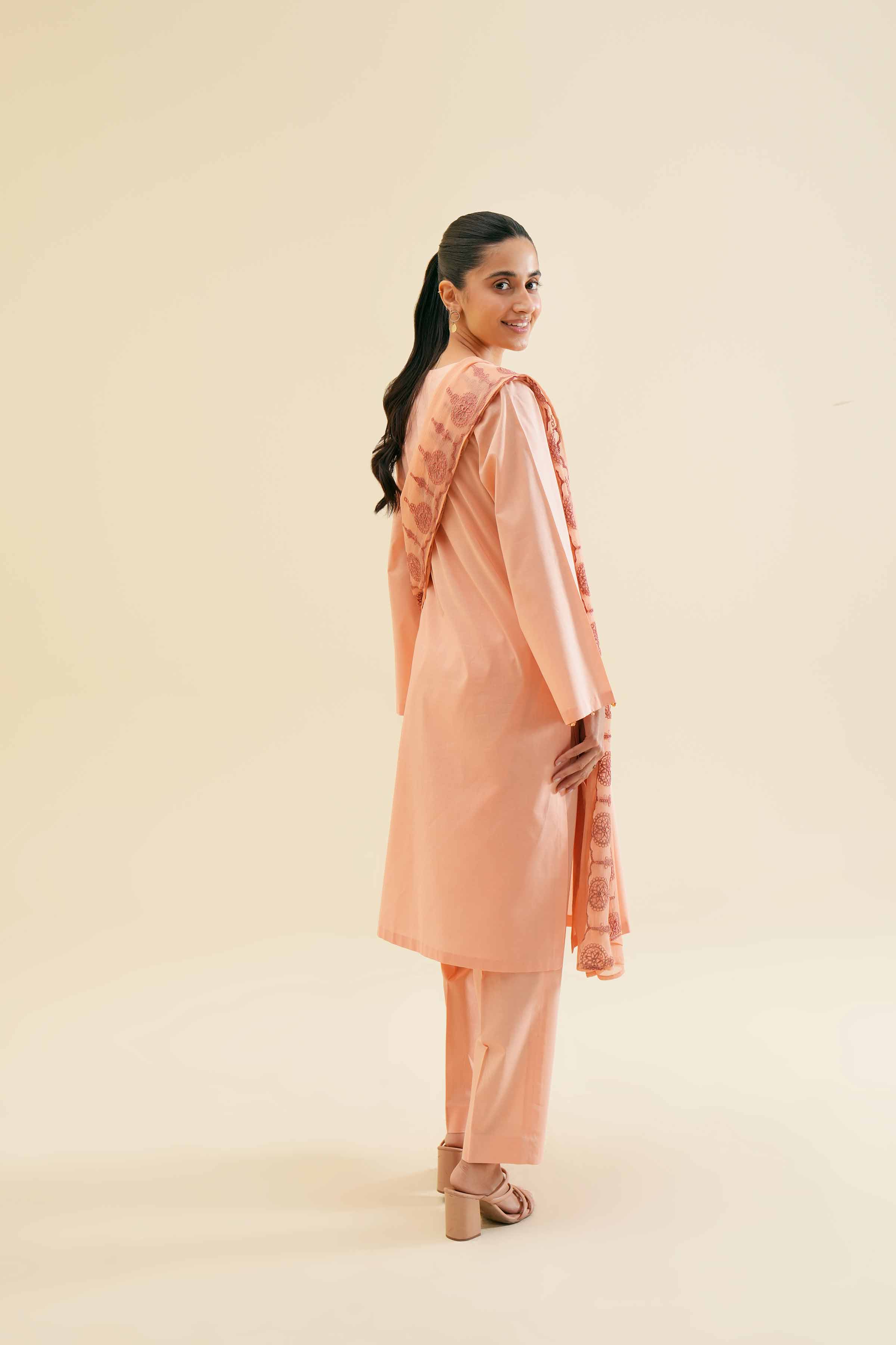 3 Piece - Embroidered Suit - PS24-112