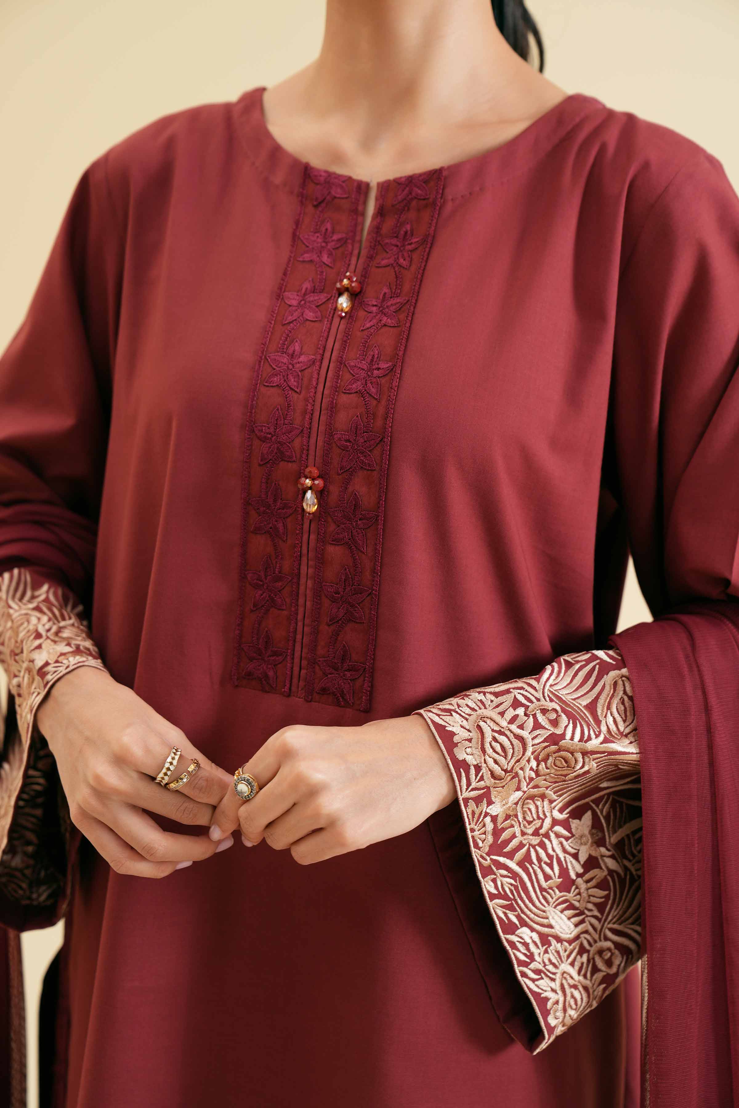 2-Piece - Embroidered Suit - PS24-118