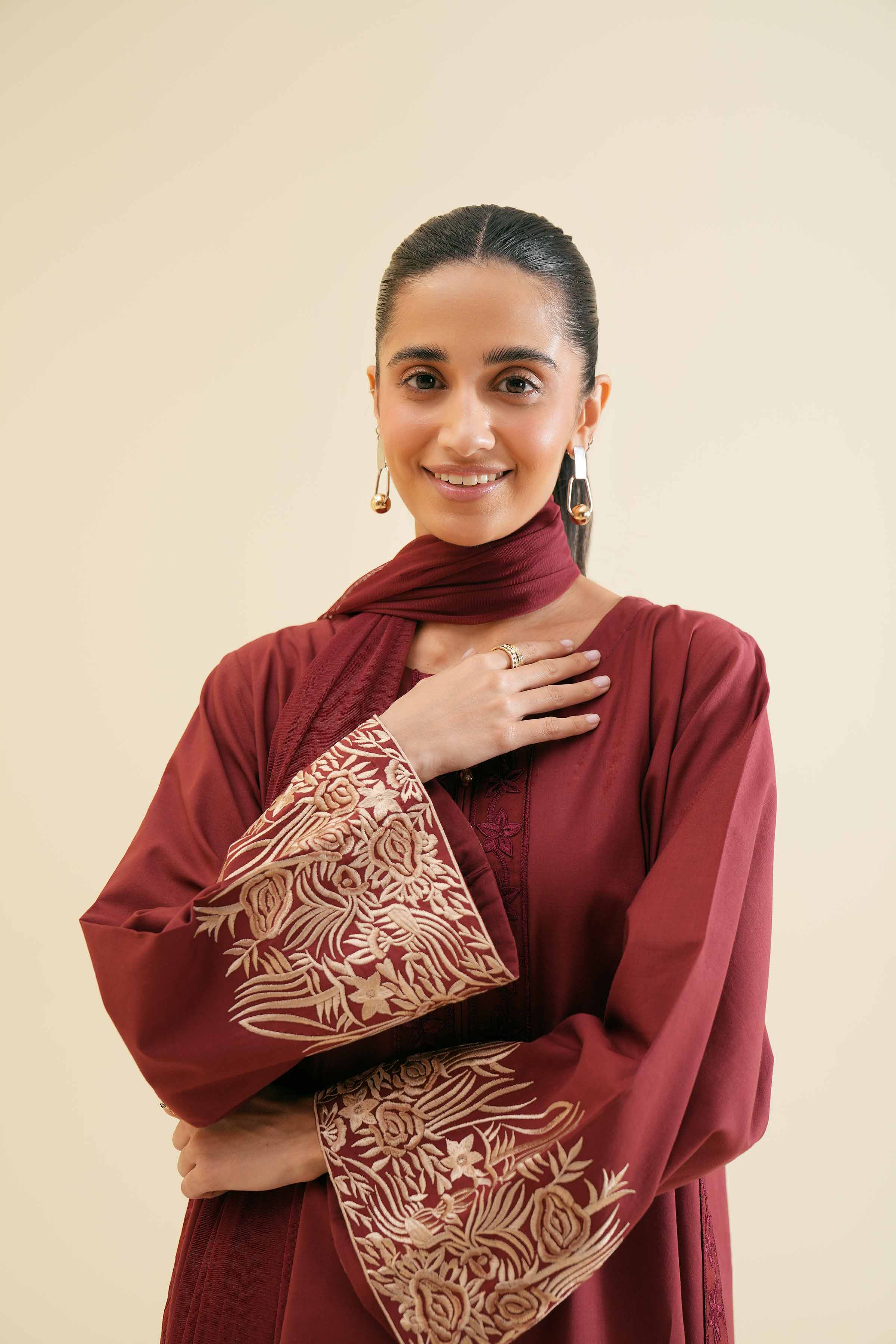 2-Piece - Embroidered Suit - PS24-118