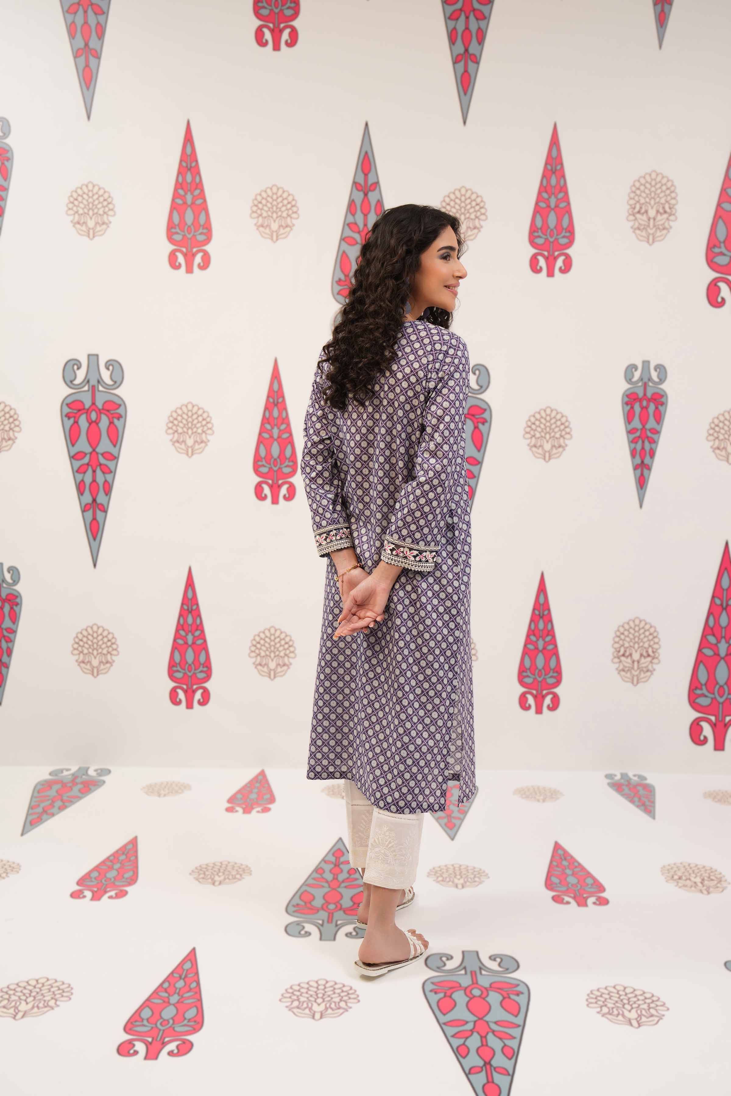 Printed Embroidered Shirt - PS24-143