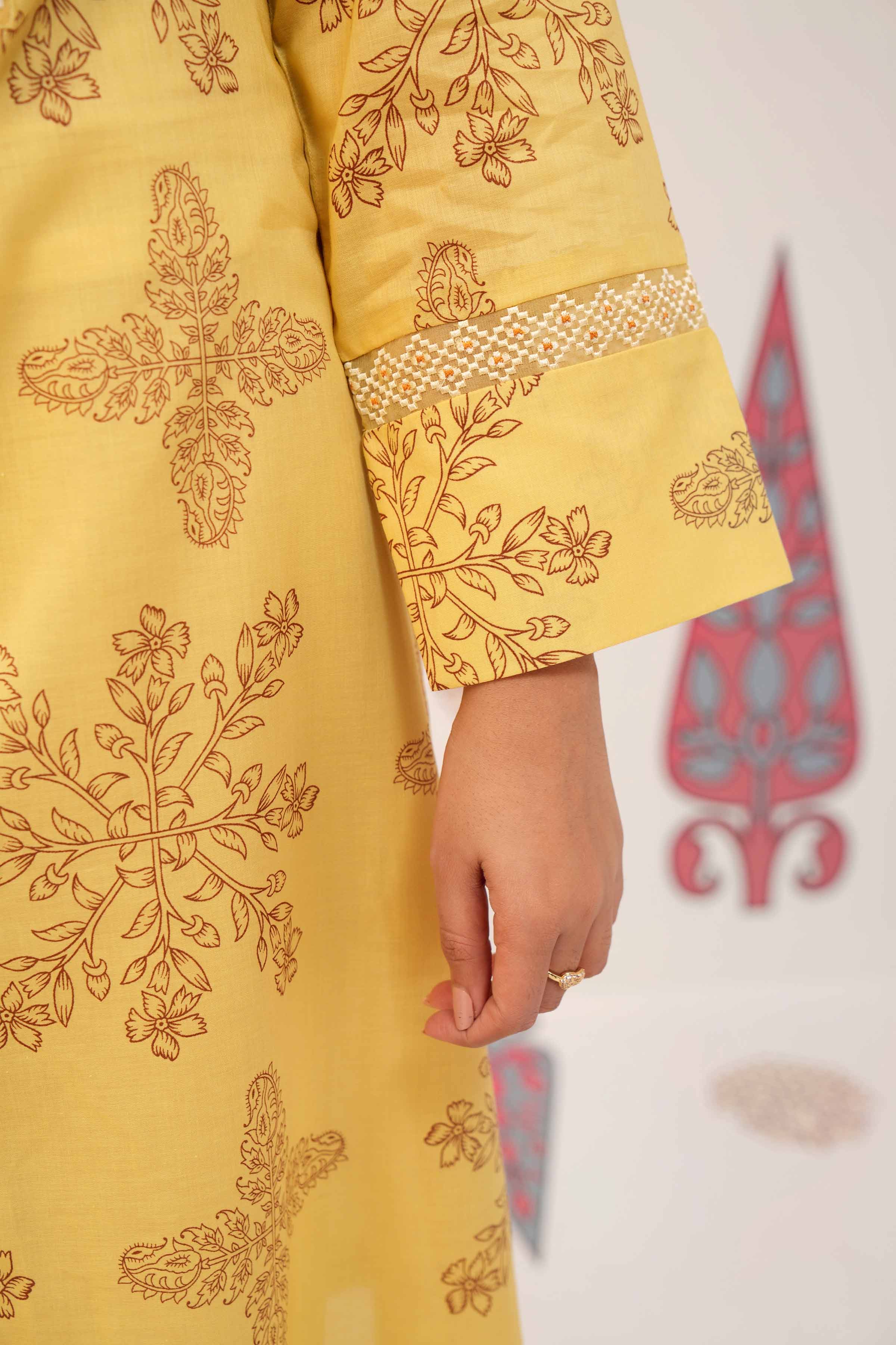 Printed Embroidered Shirt - PS24-148