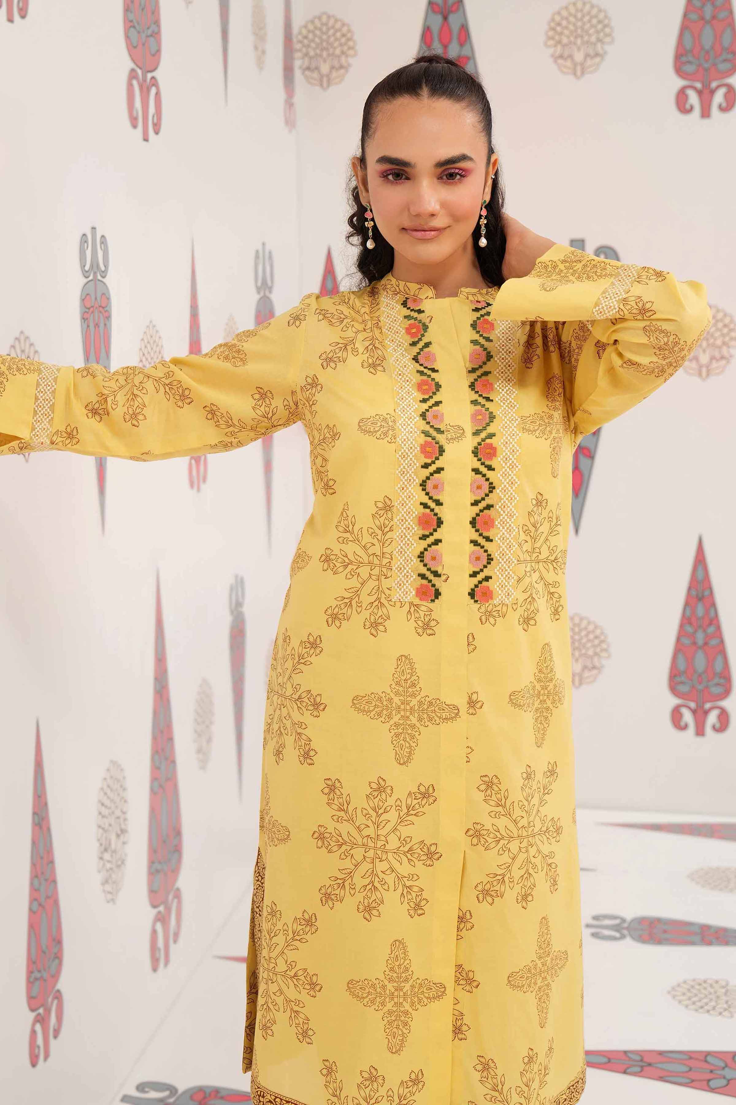 Printed Embroidered Shirt - PS24-148
