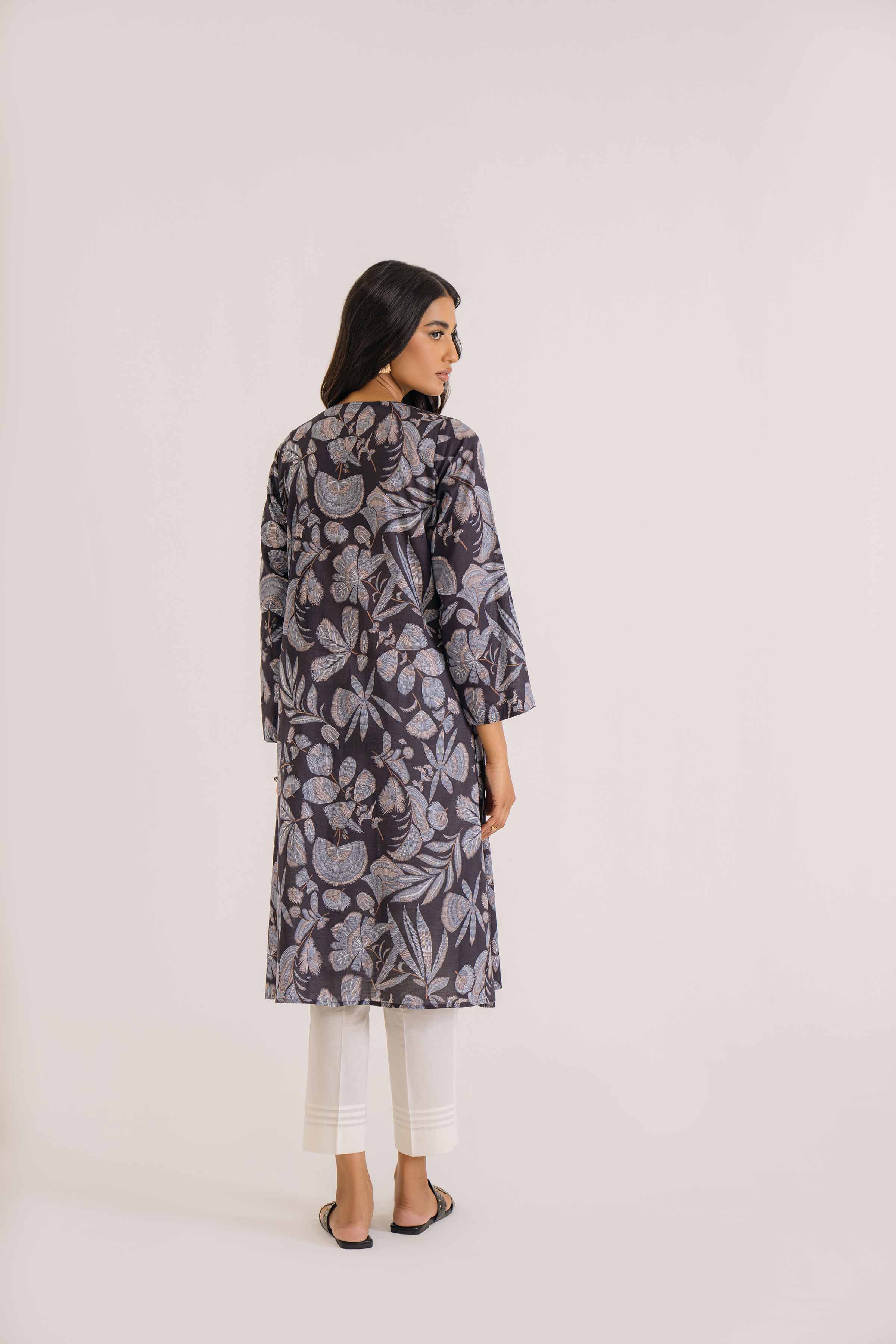 Printed Embroidered Shirt - PS24-163
