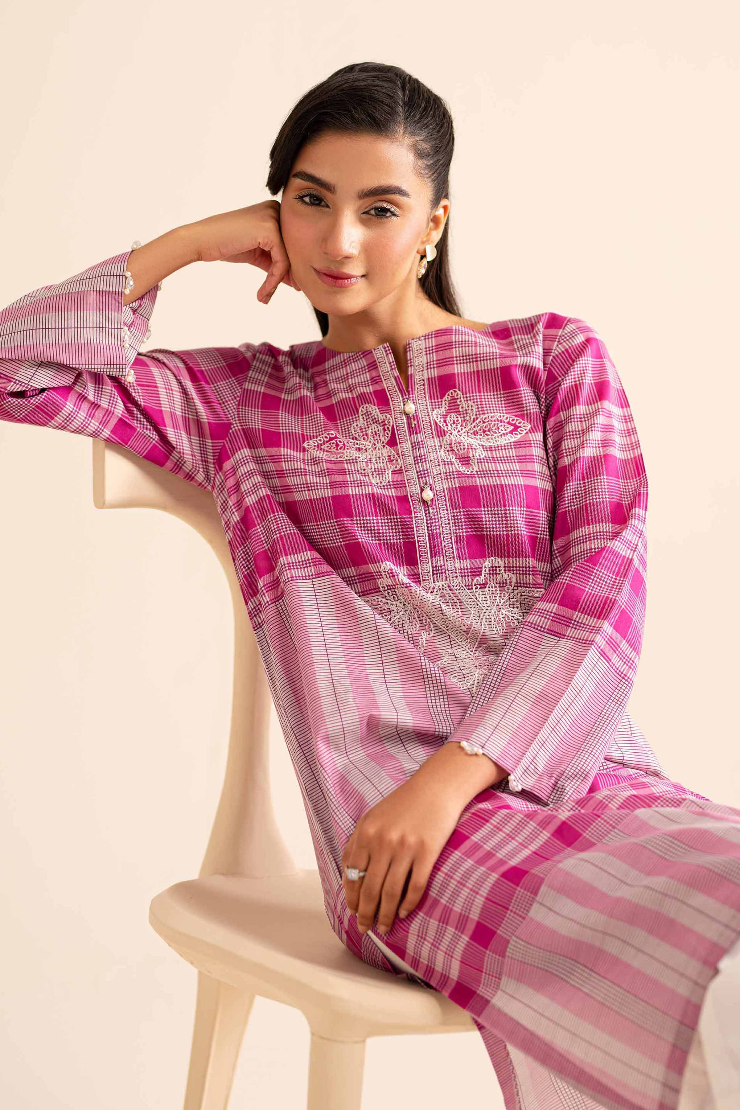 Printed Embroidered Shirt - PS24-241