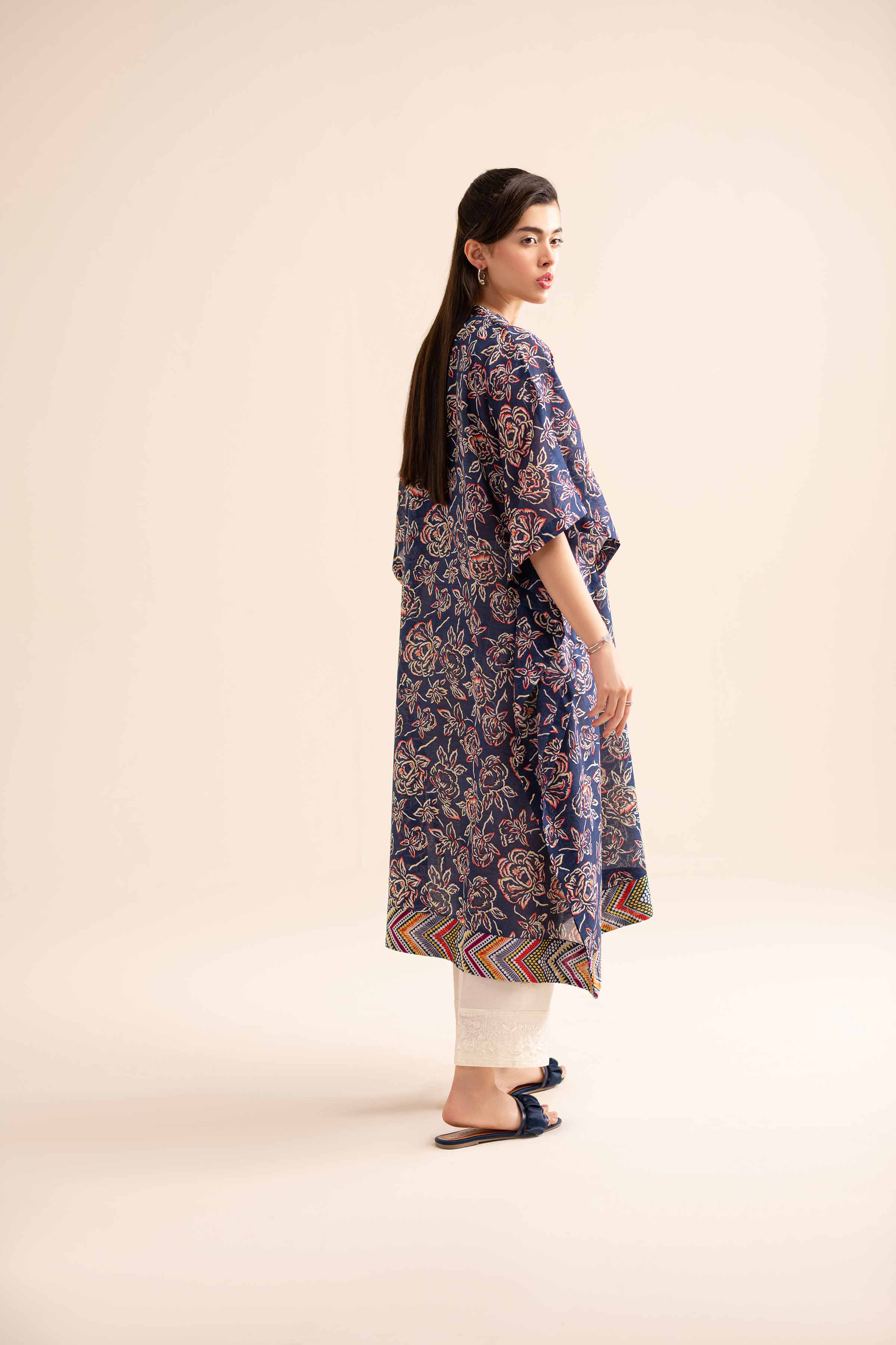 Printed Embroidered Kaftaan - PS24-245