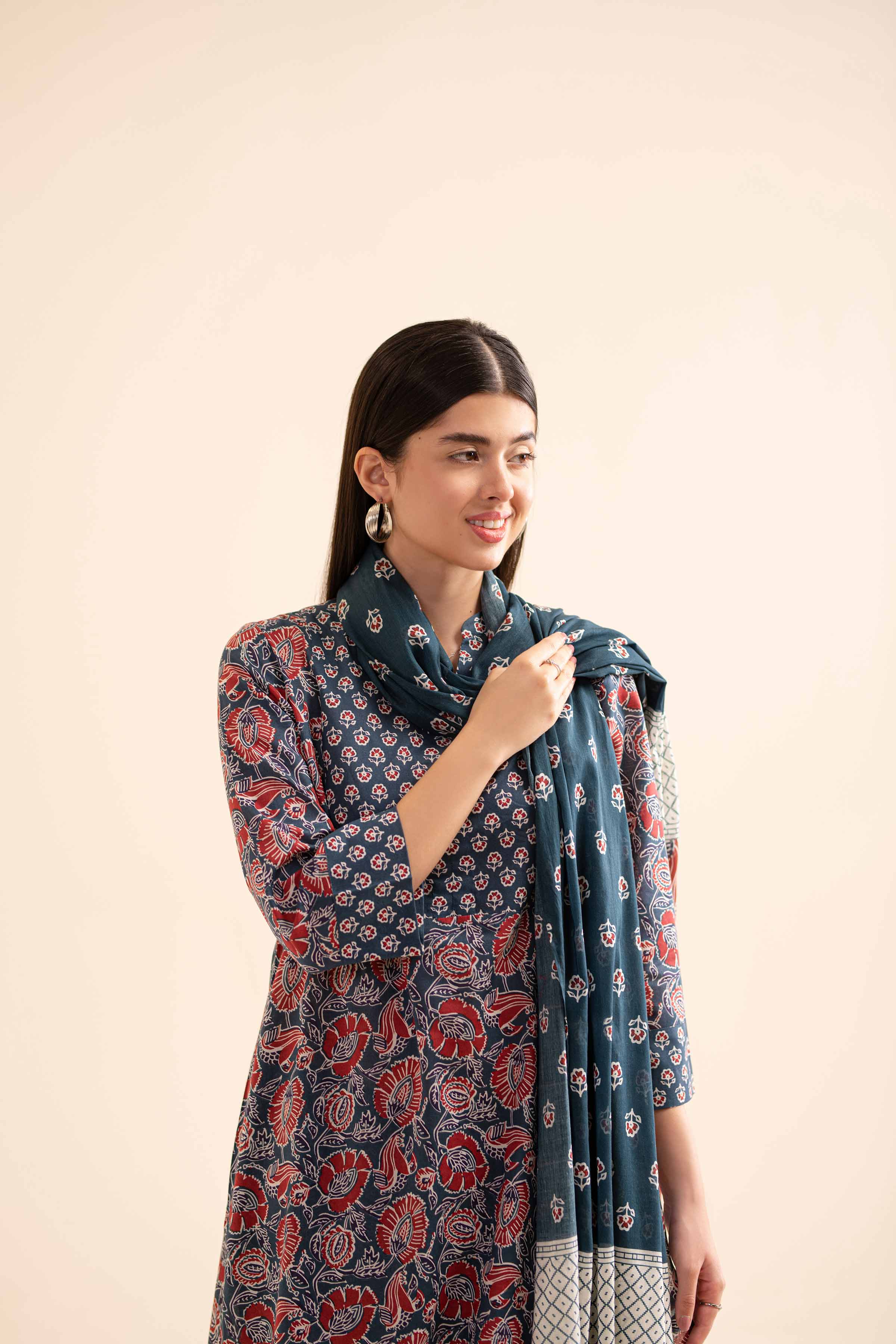 3 Piece - Printed Suit - PS24-256