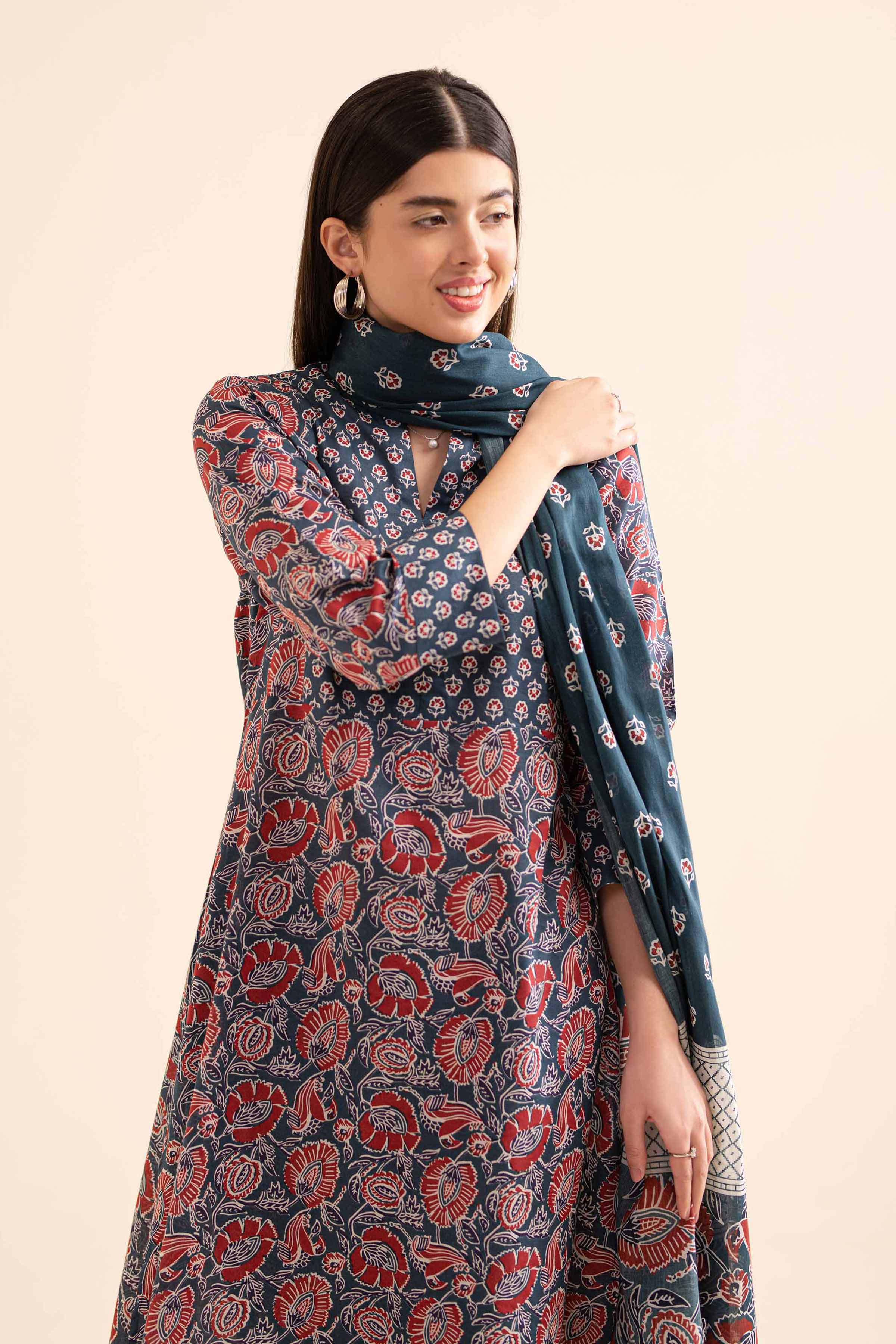 3 Piece - Printed Suit - PS24-256