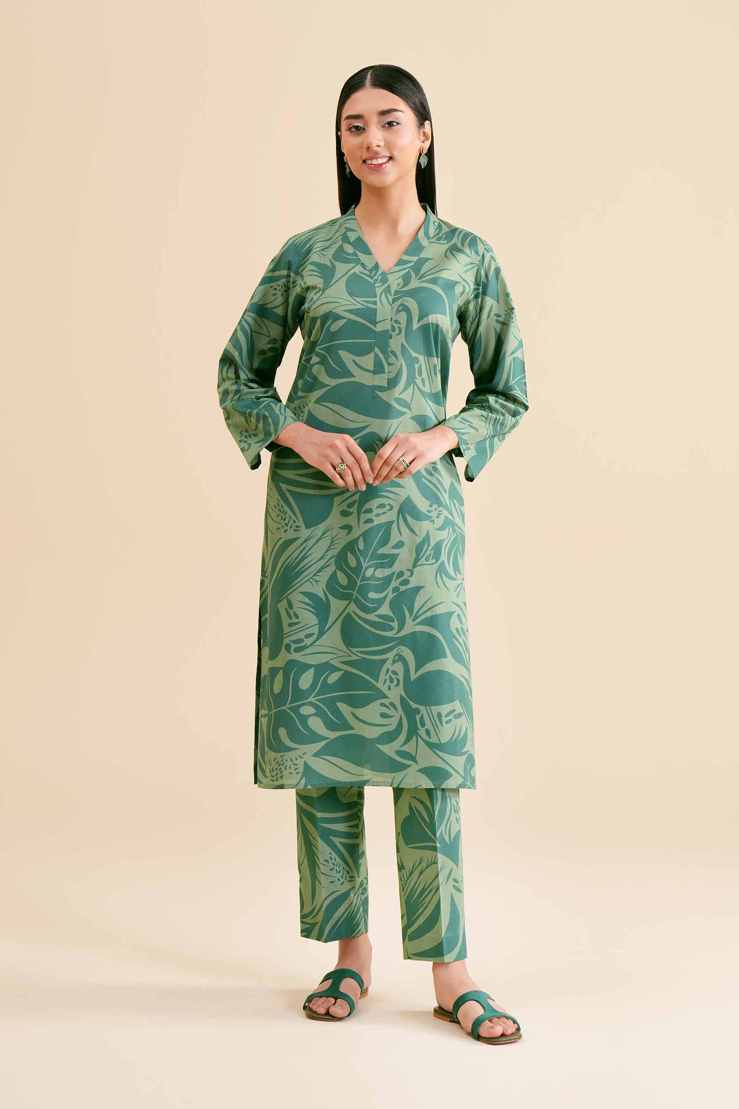 2 Piece - Printed Suit - PS24-304