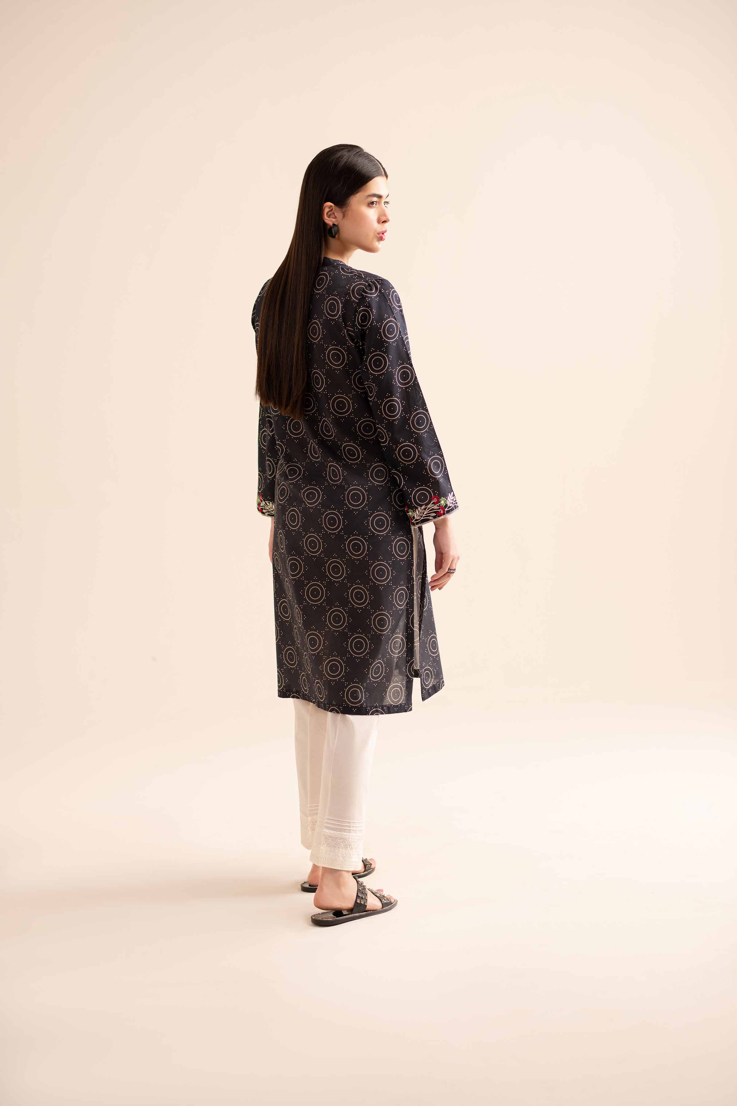 Printed Embroidered Shirt - PS24-318
