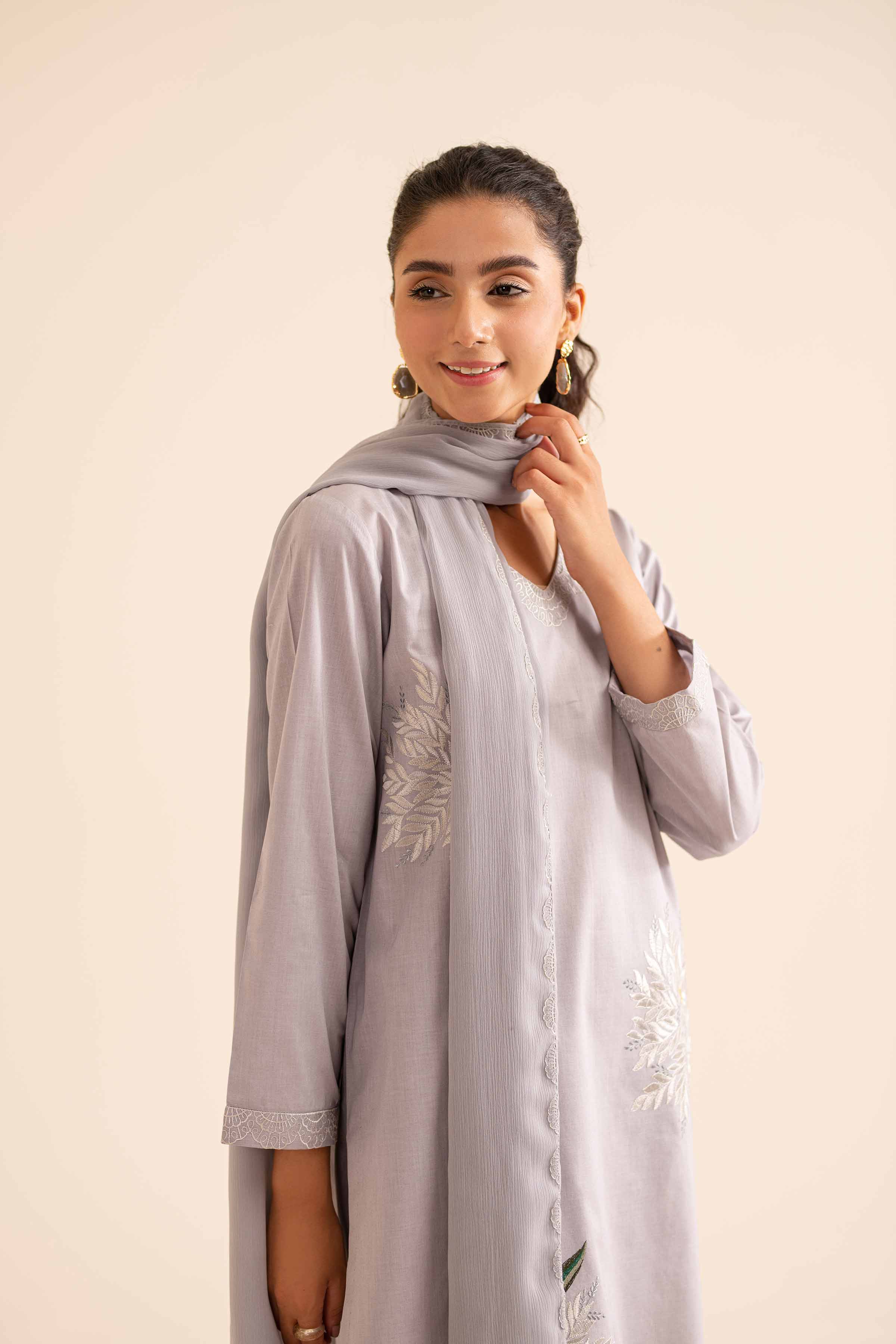 3 Piece - Embroidered Suit - PS24-322