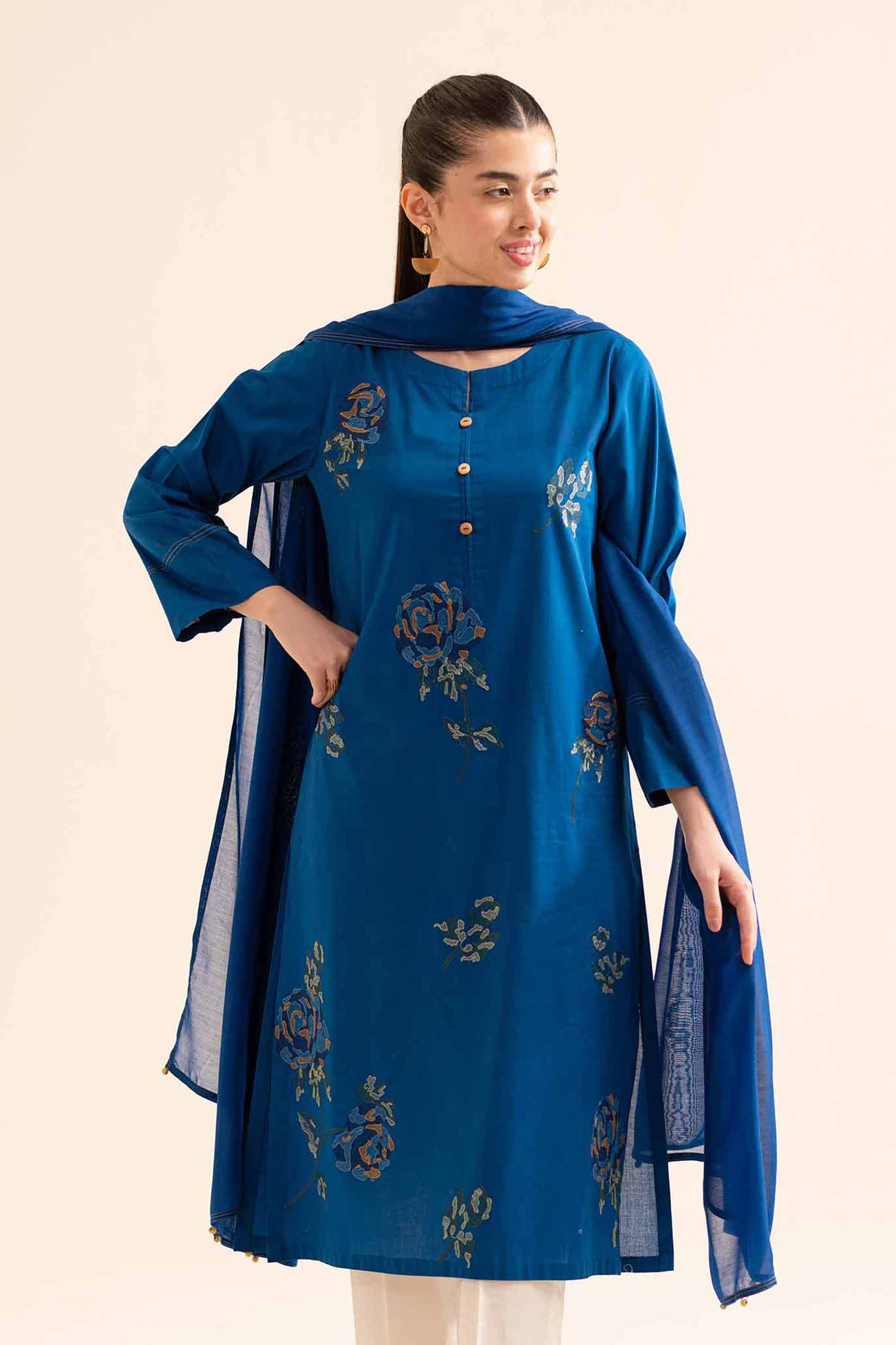 2 Piece - Embroidered Suit - PS24-323