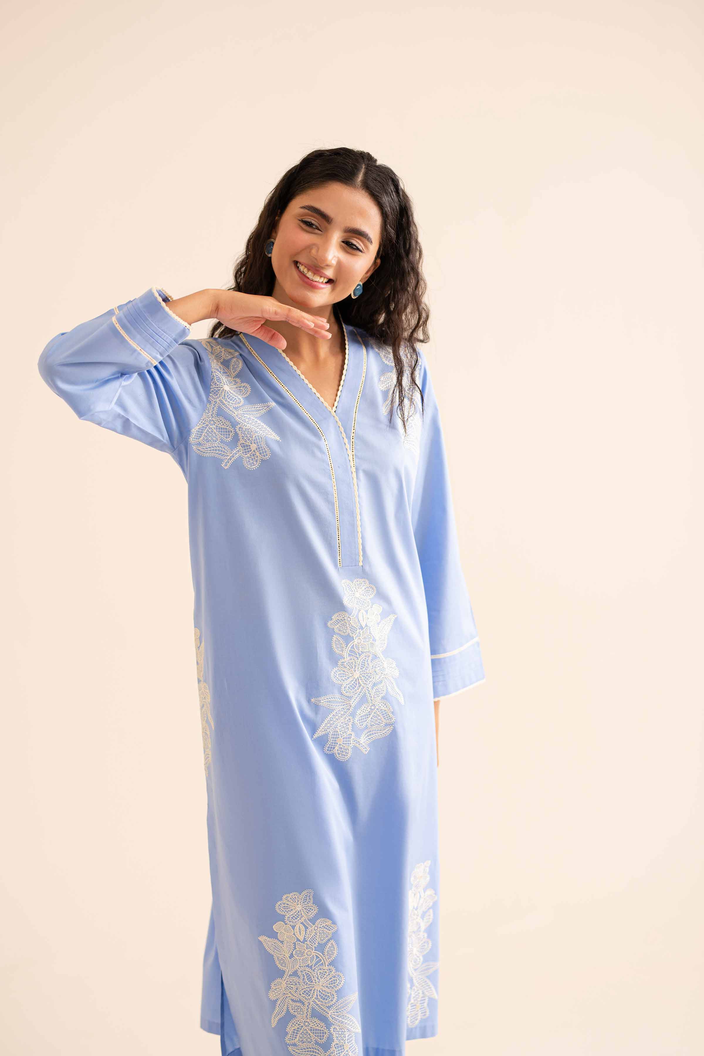 2 Piece - Embroidered Suit - PS24-341