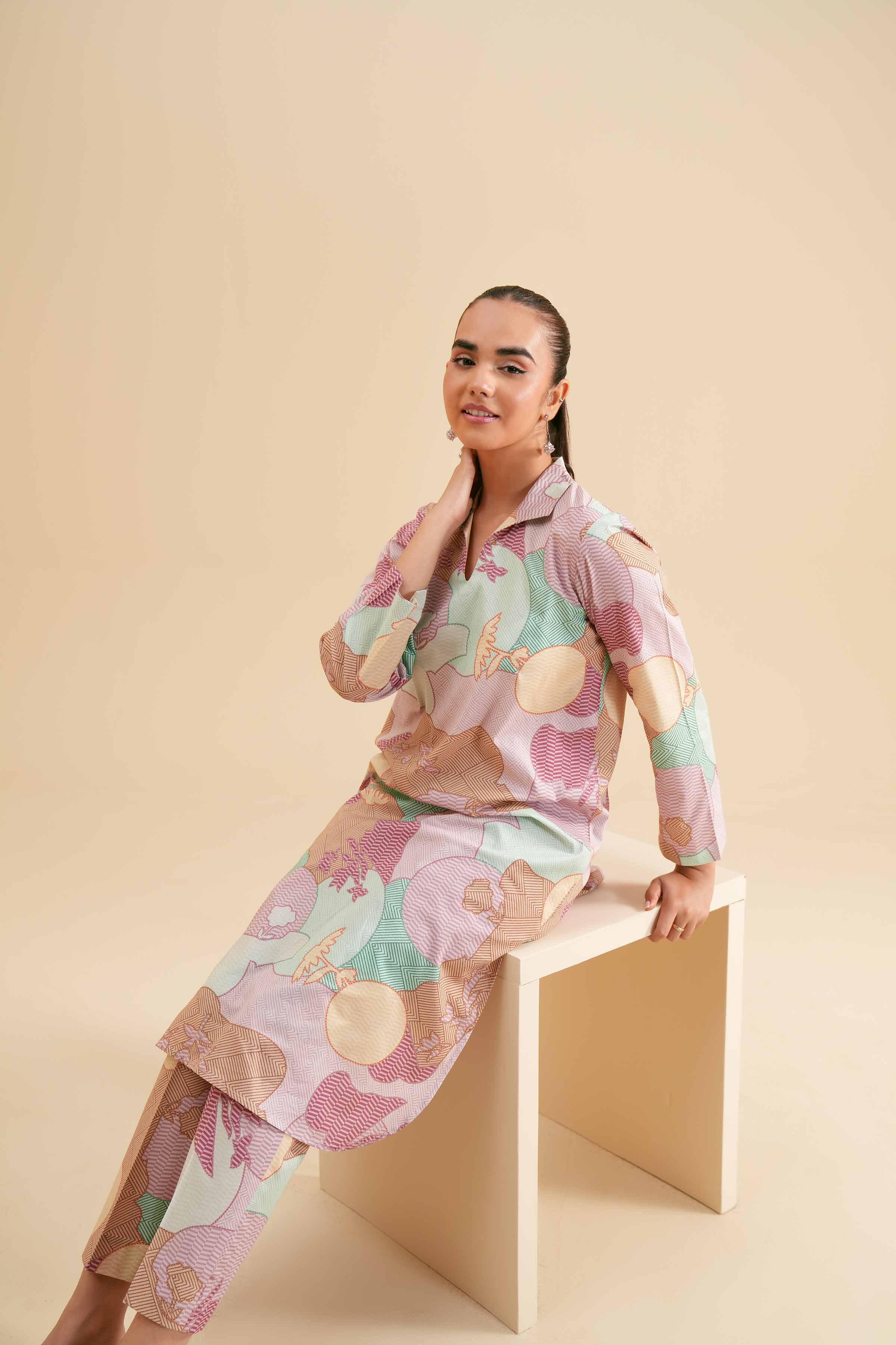 2 Piece - Printed Suit - PS24-346