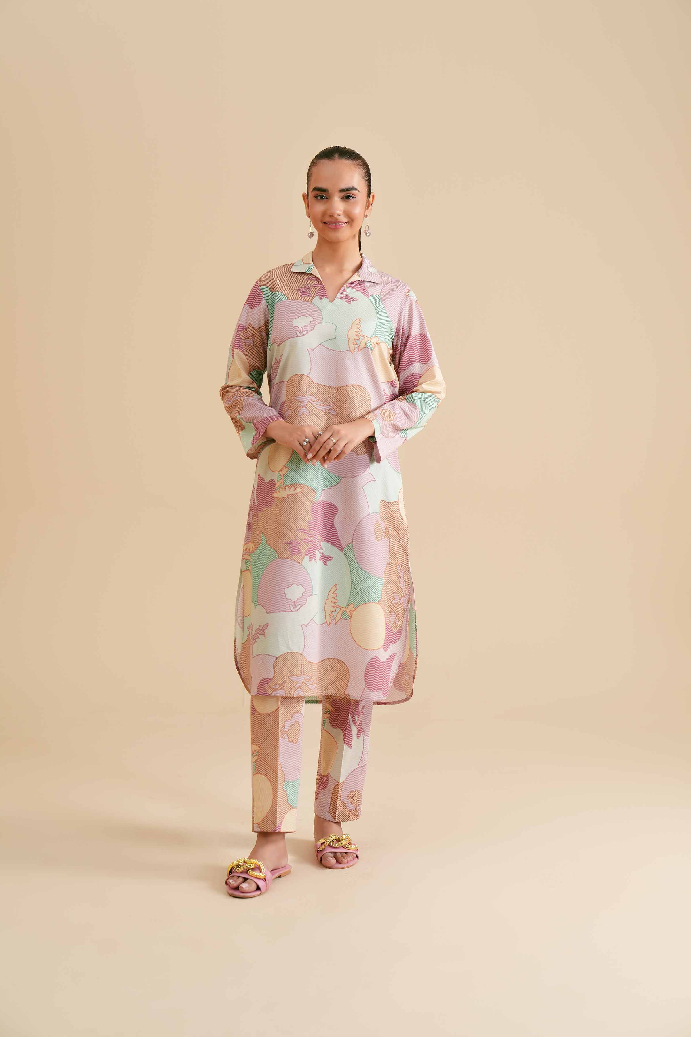 2 Piece - Printed Suit - PS24-346