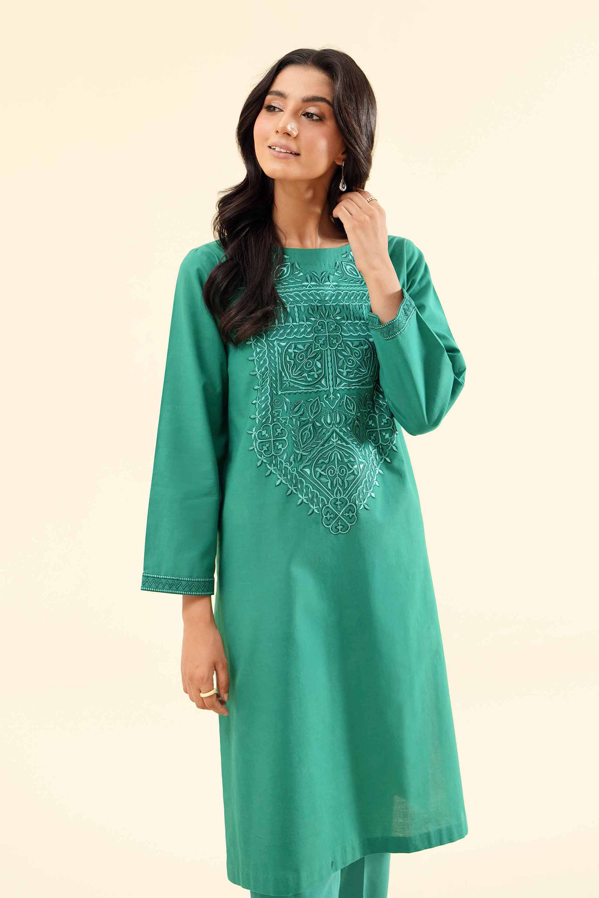 2-Piece - Embroidered Suit - PS24-353